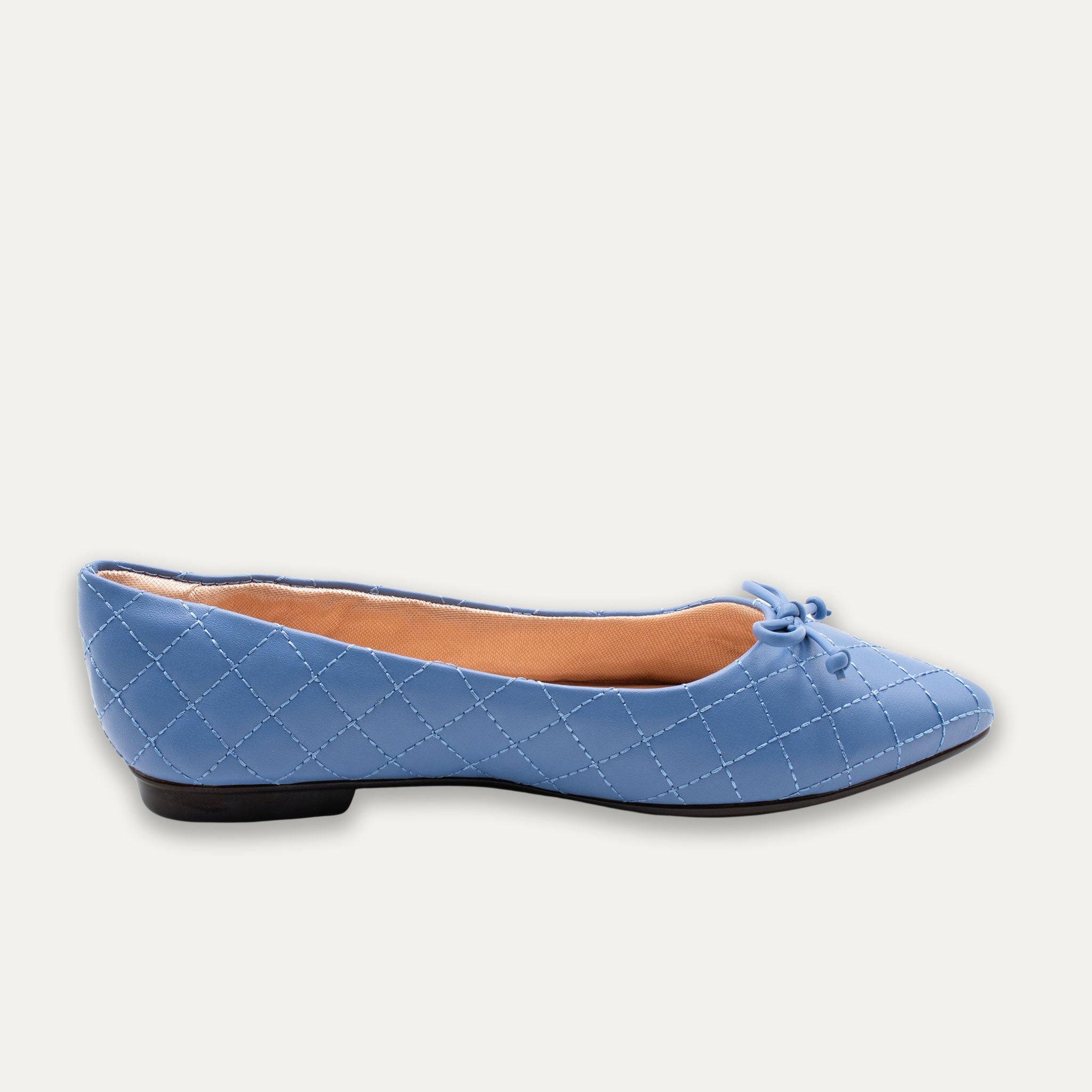 Adriana Bow Pointed Toe Flats Sky