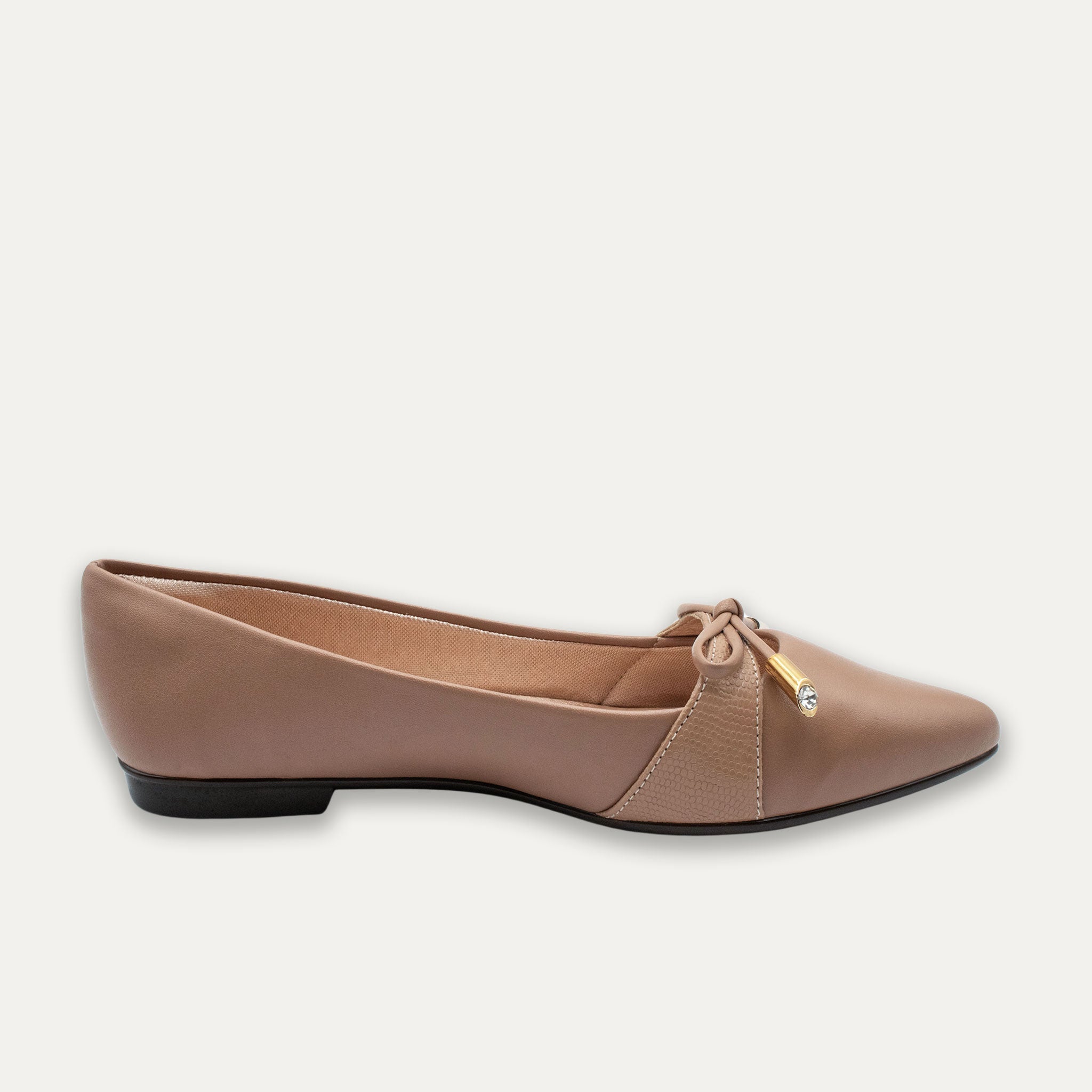Josefina Pointed Toe Flats Tan