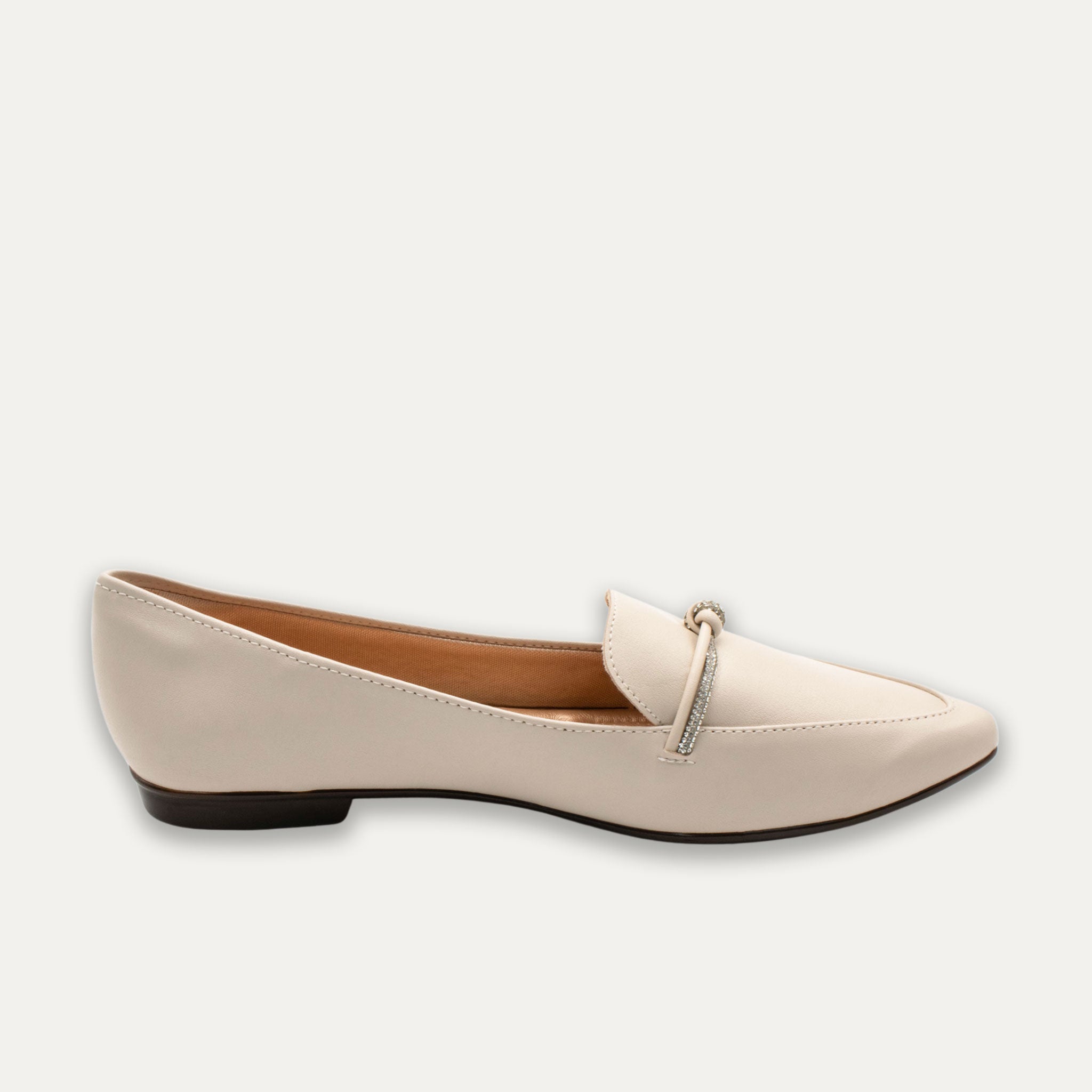 Viviana Napa Off-White Loafers