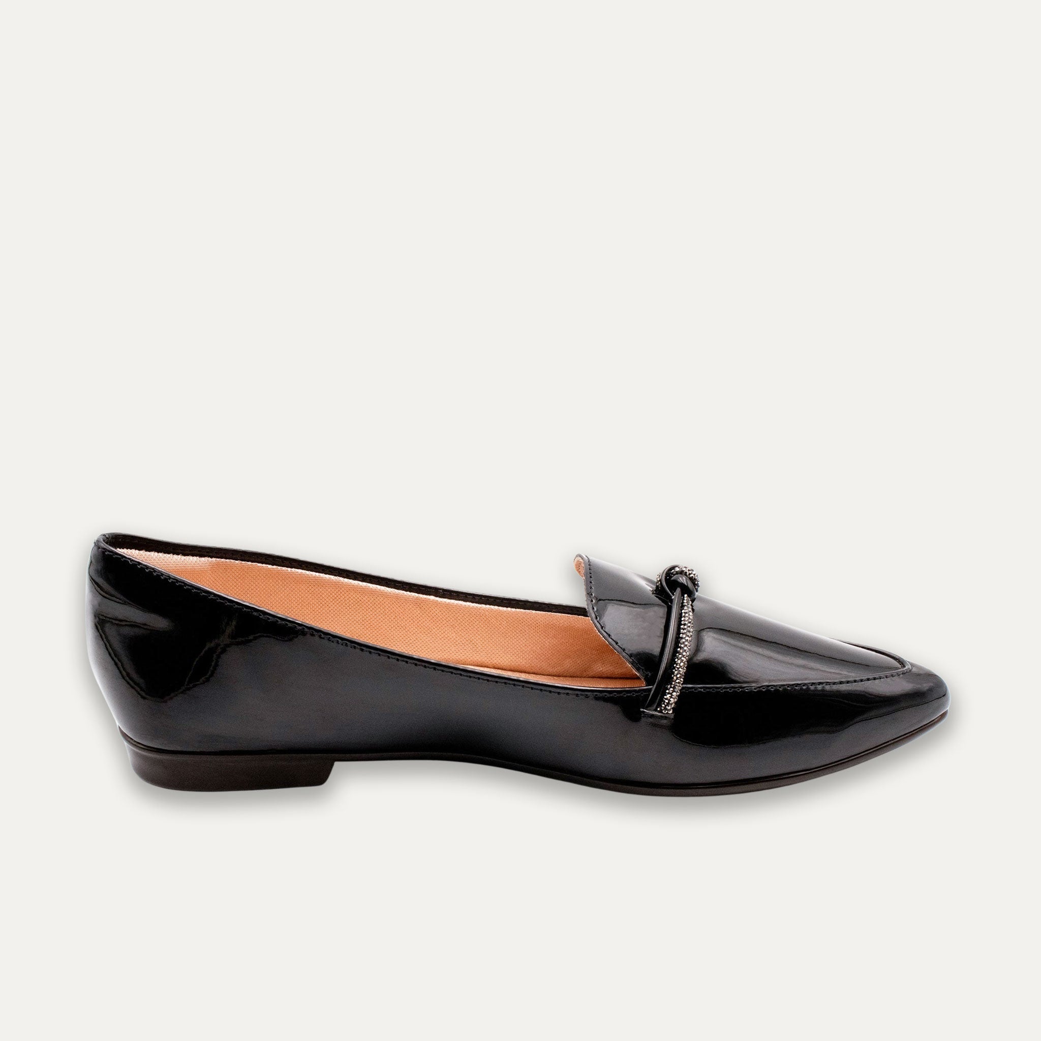 Viviana Pointed Toe Loafers Black