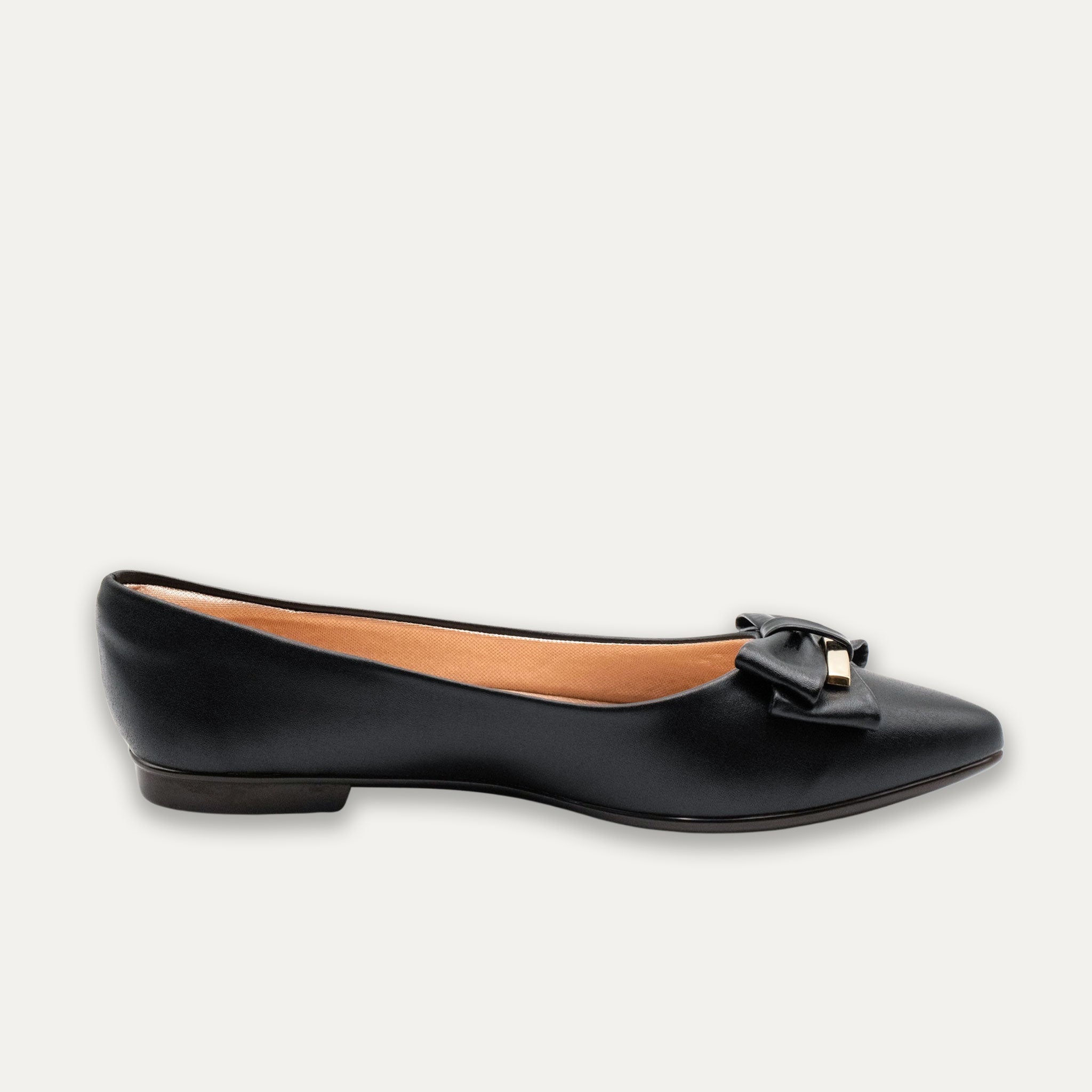 Belkis Pointed Toe Flats Black