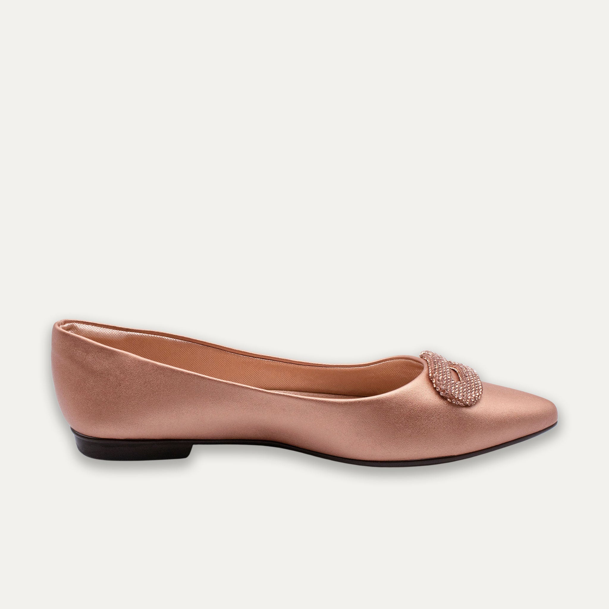 Adelina Pointed Toe Flats Light Rose