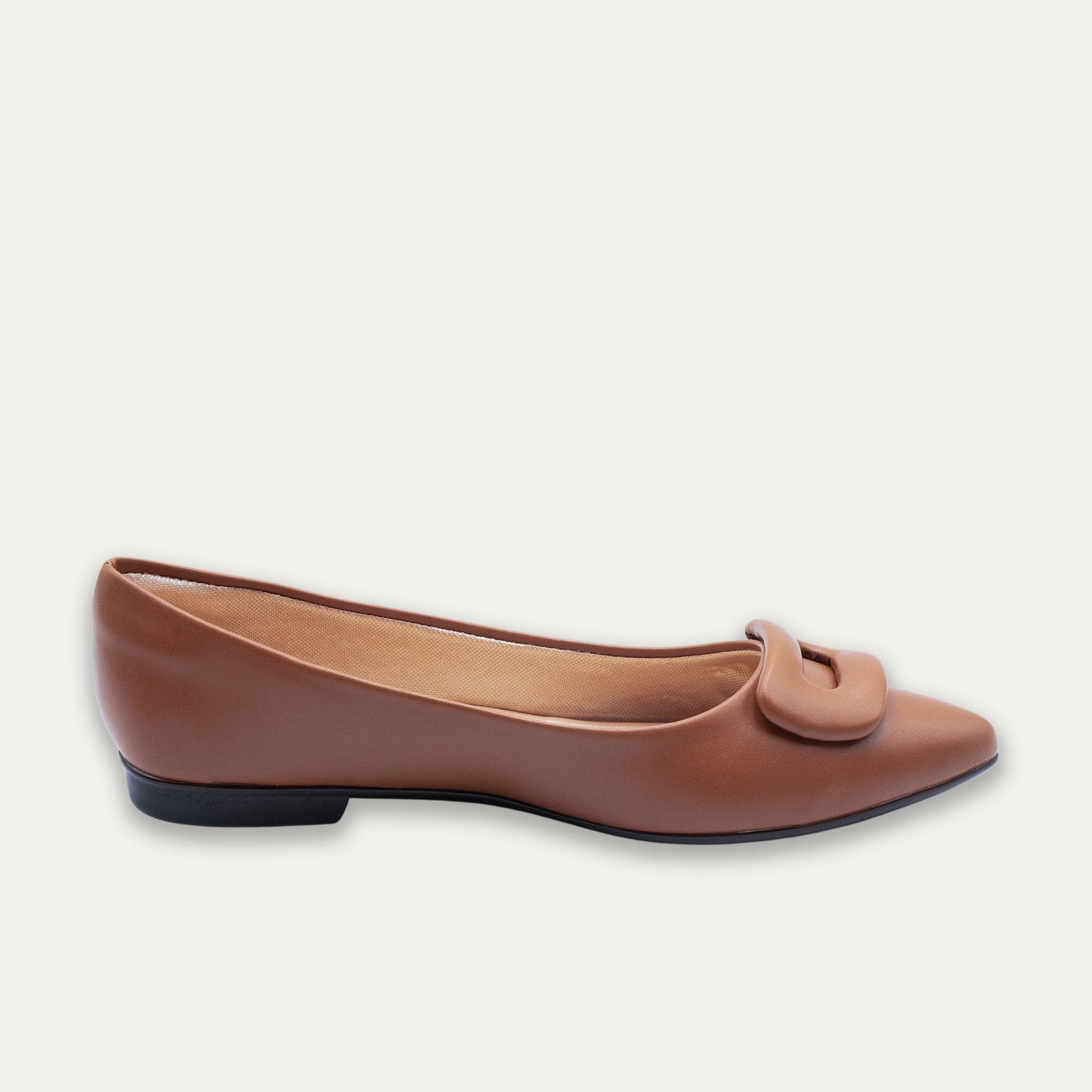 Lia Pointed Toe Flats Whisky