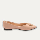 Estela Pointed Toe Flats Pele