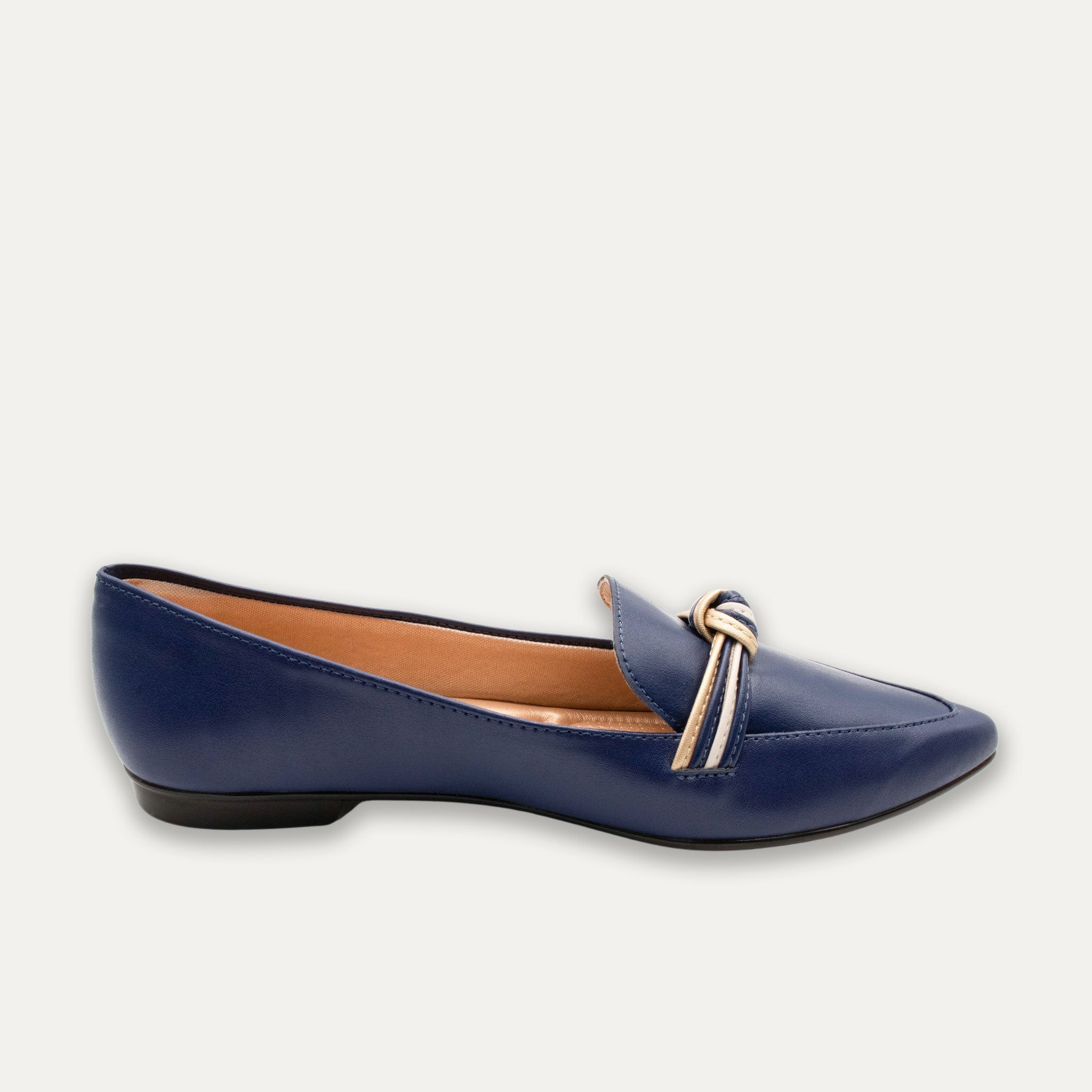 Leandra Indigo Knotted Loafers