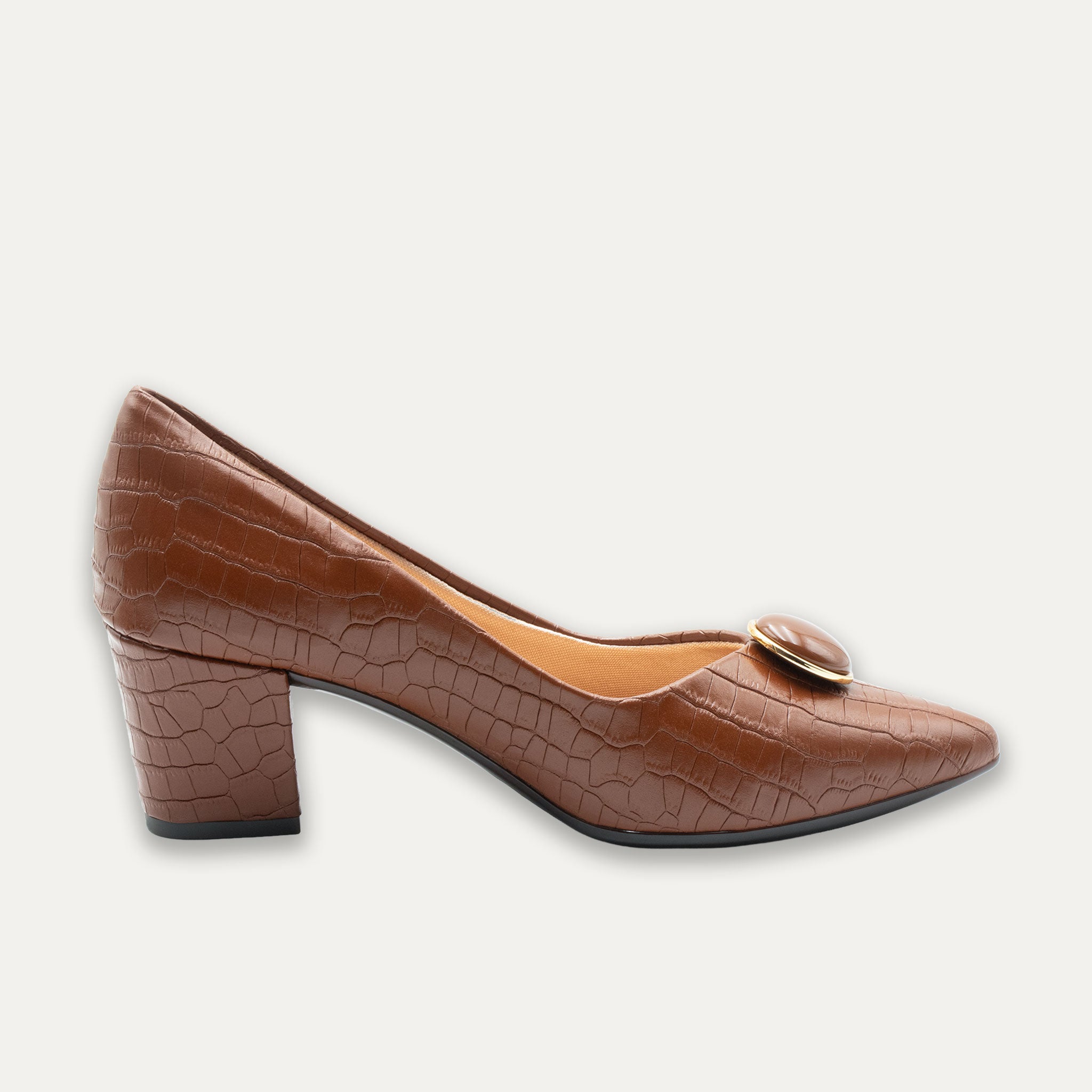 Vania Tiramisu Pointed Toe Block Heels