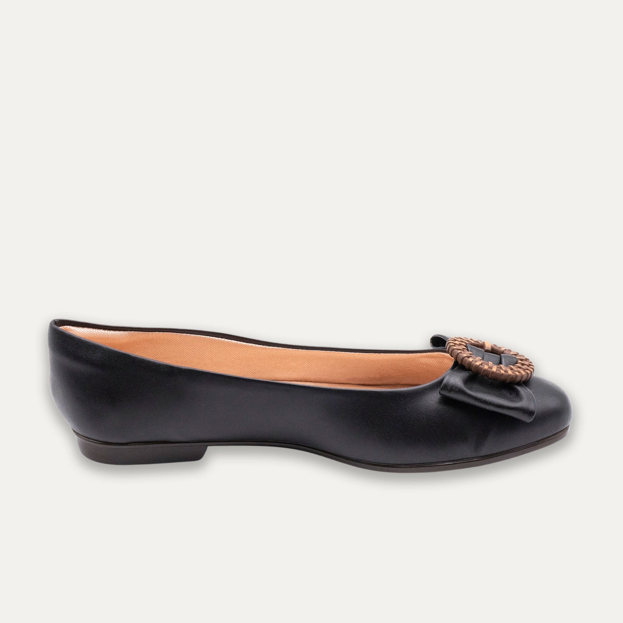 Ana Ballet Flats Black