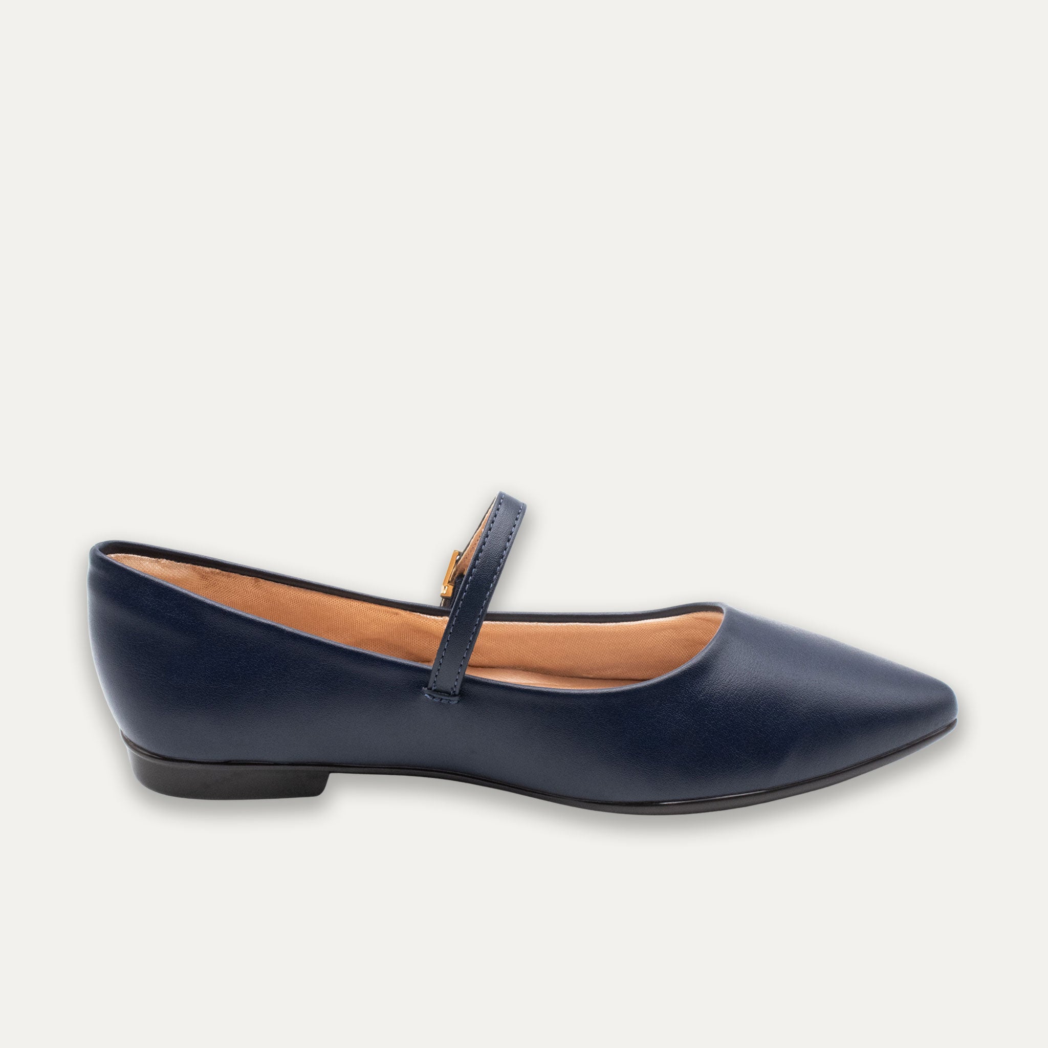 Mia Marine Mary Jane Pointed Flats