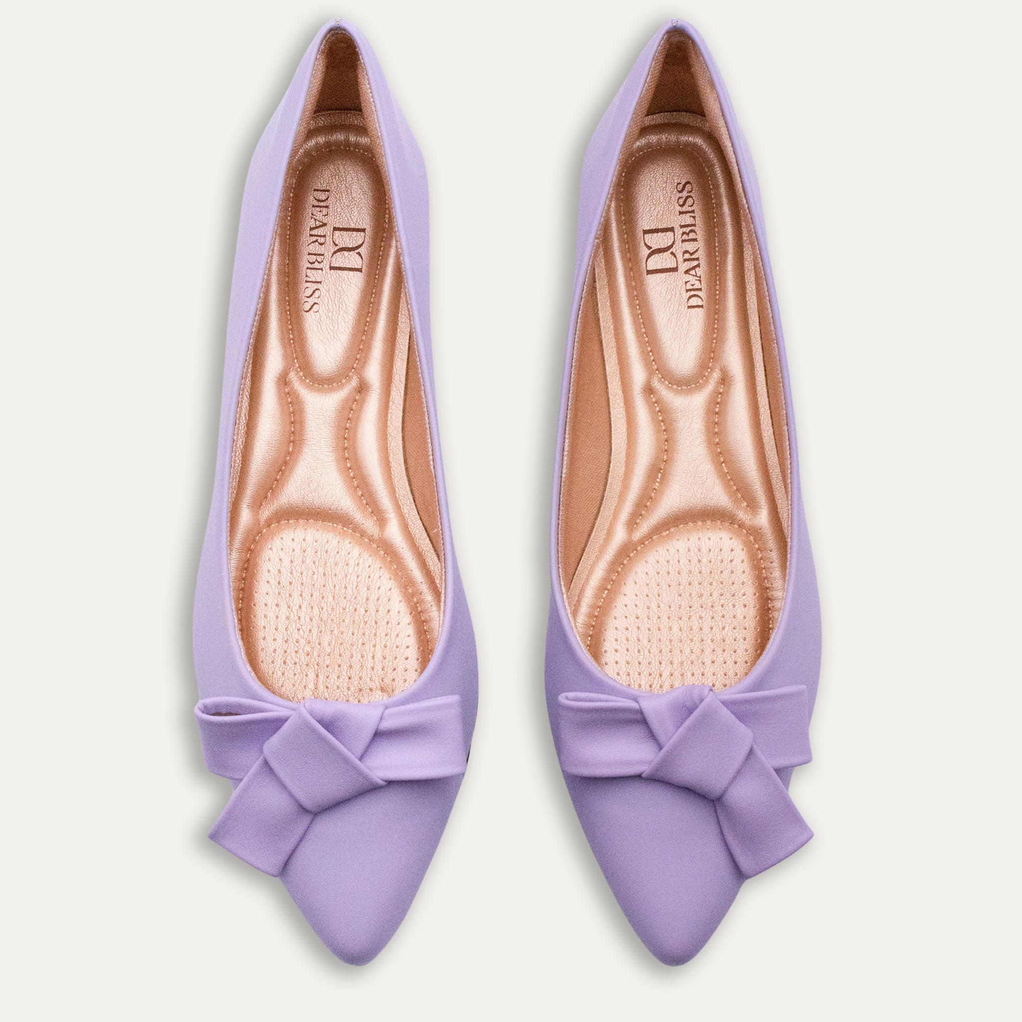 Aitana Tye Pointed Toe Flats Mauve