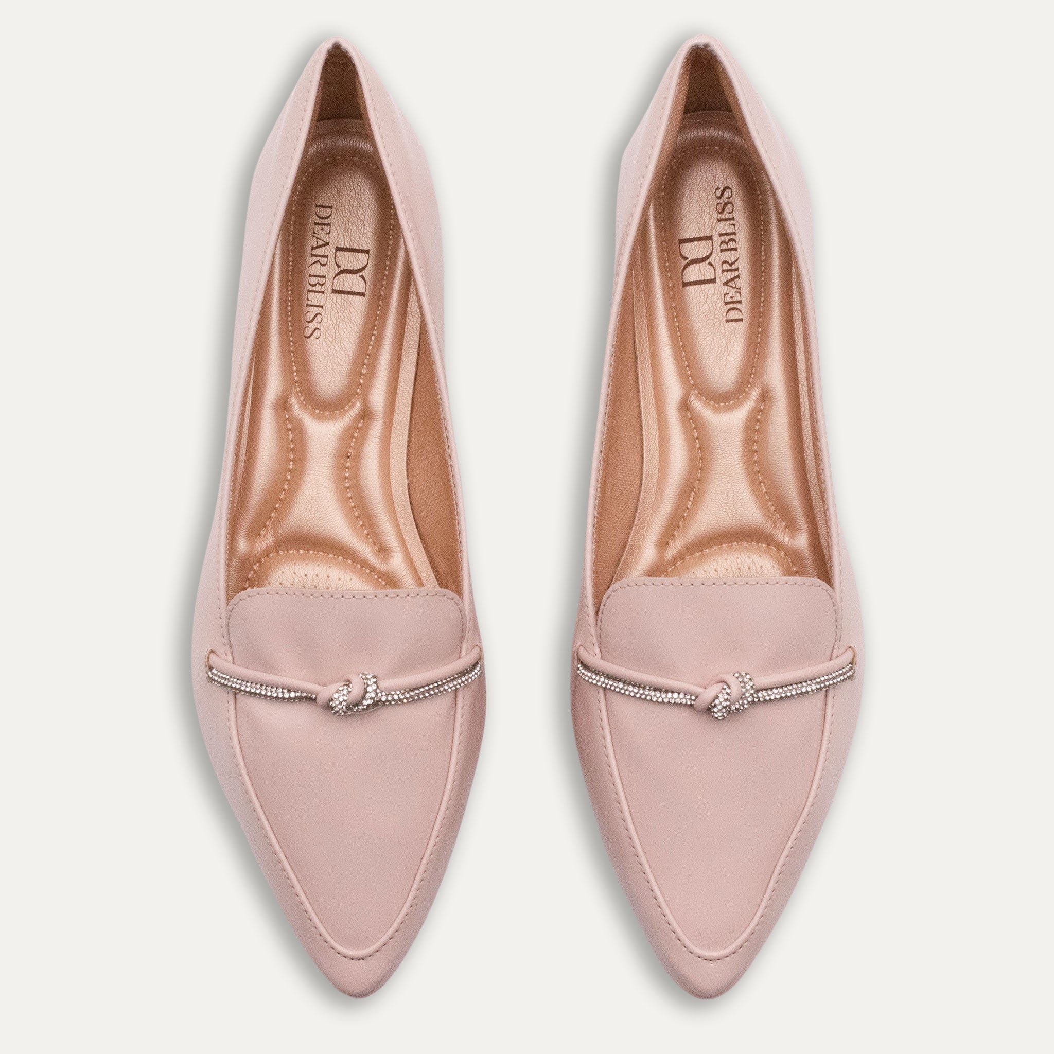 Viviana Pointed Toe Loafers Candy