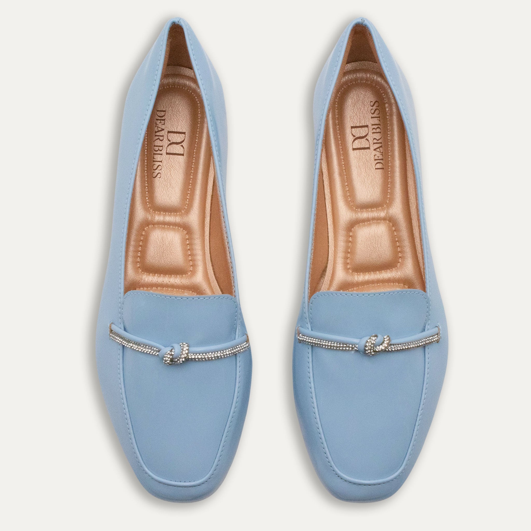 Viv Round Toe Loafers Blue