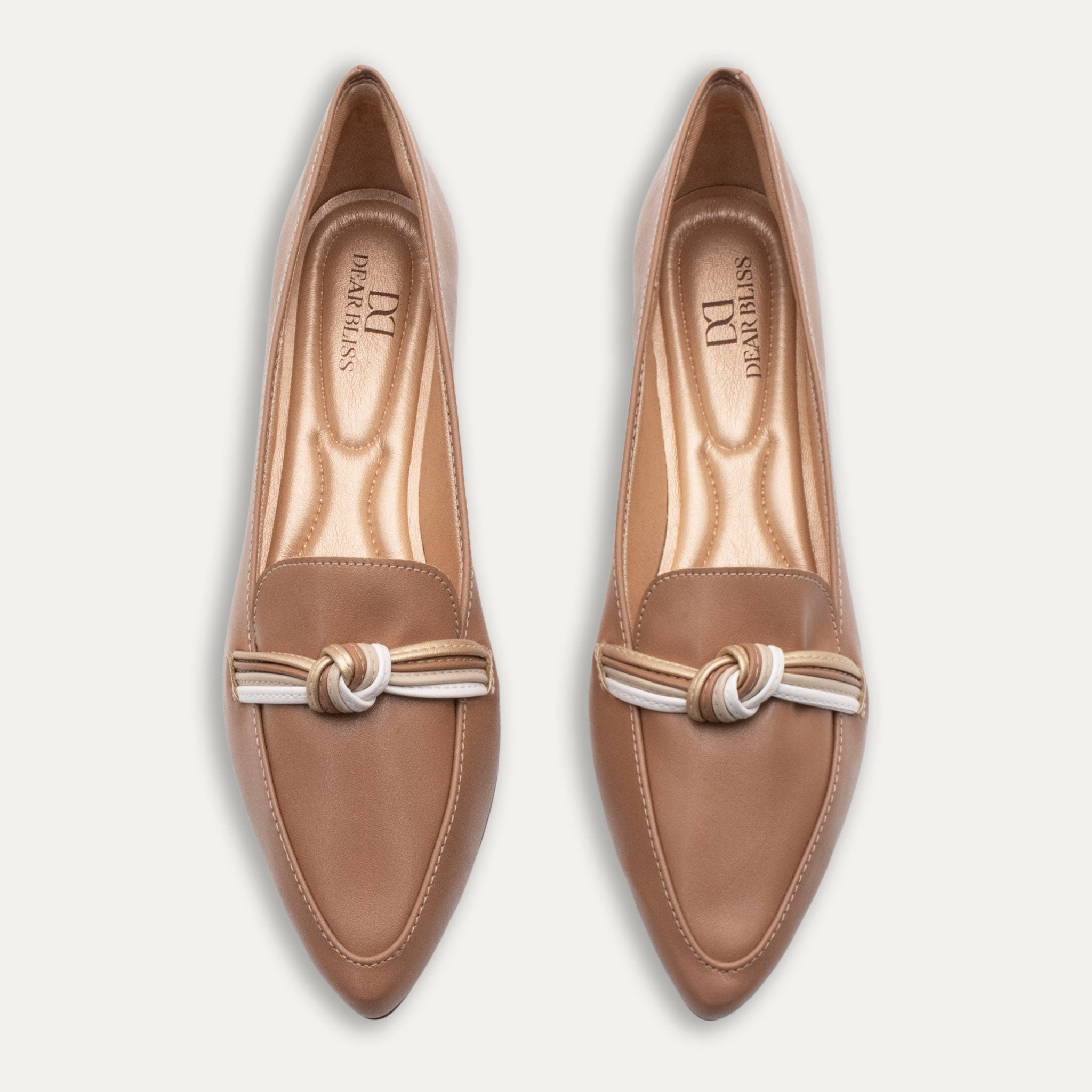 Leandra Tan Knotted Loafer
