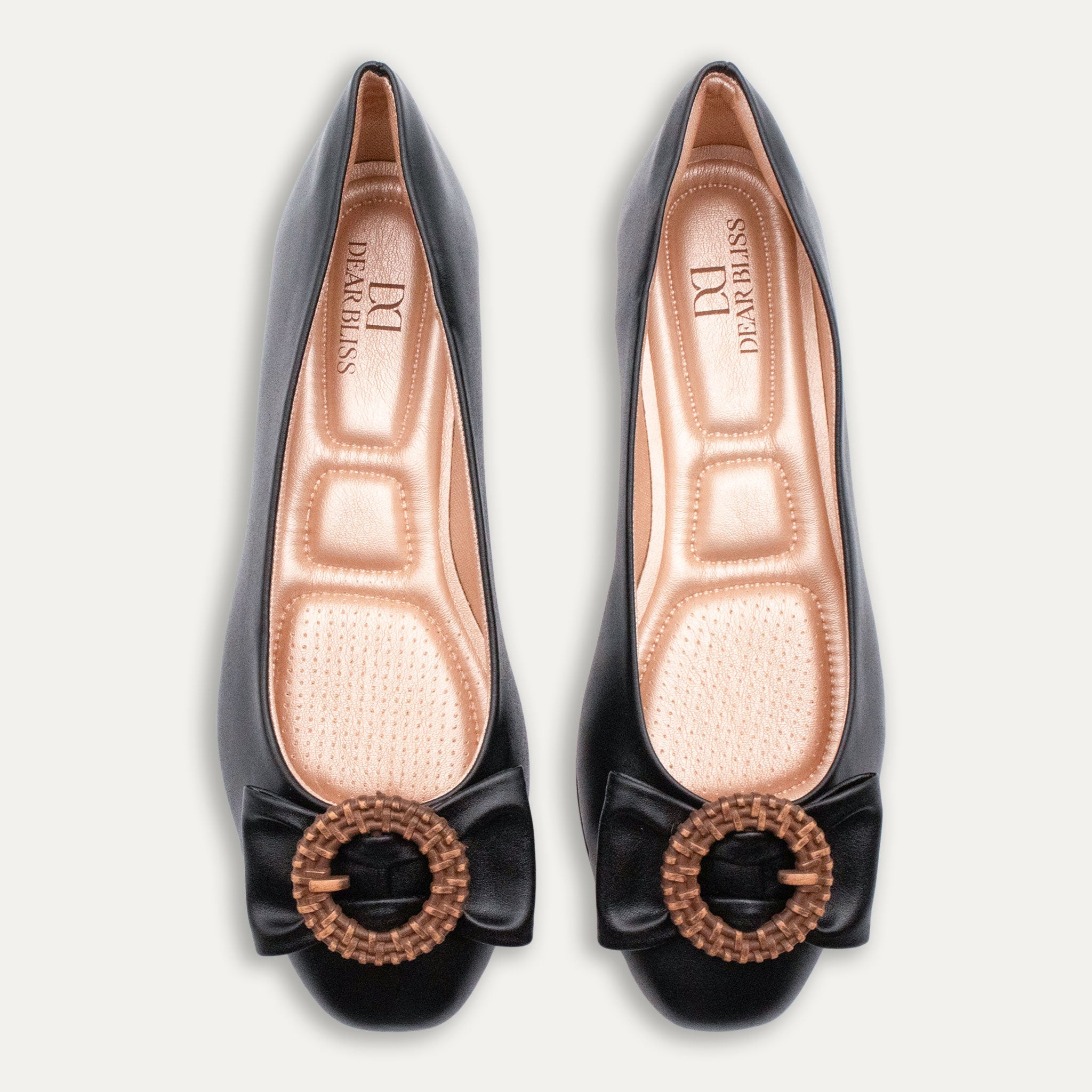 Ana Ballet Flats Black