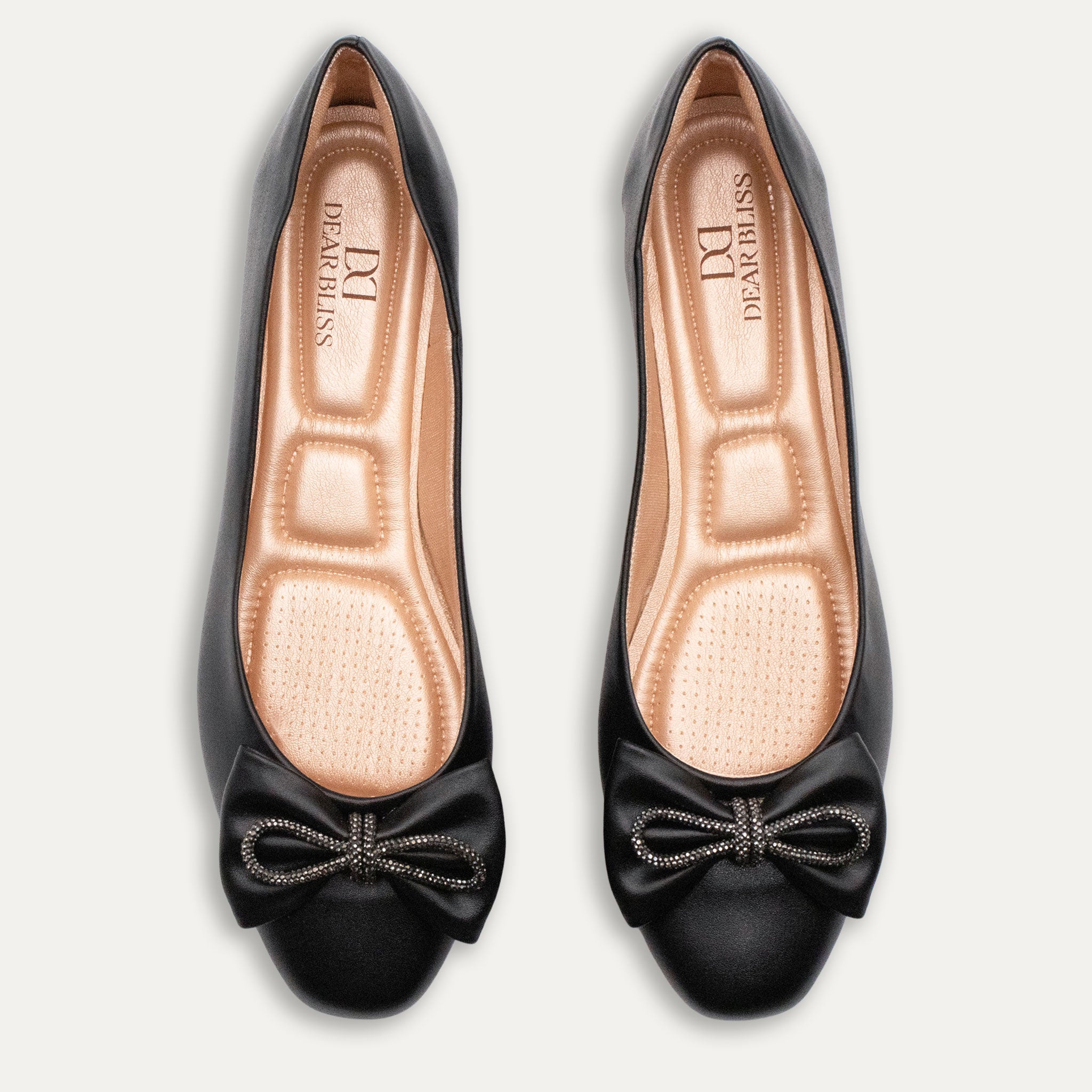 Julie Crystal Lazo Ballet Flats Black