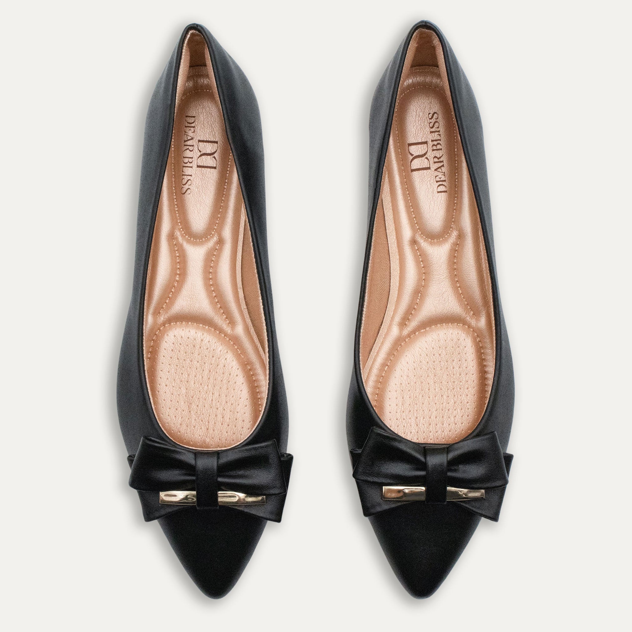 Belkis Pointed Toe Flats Black