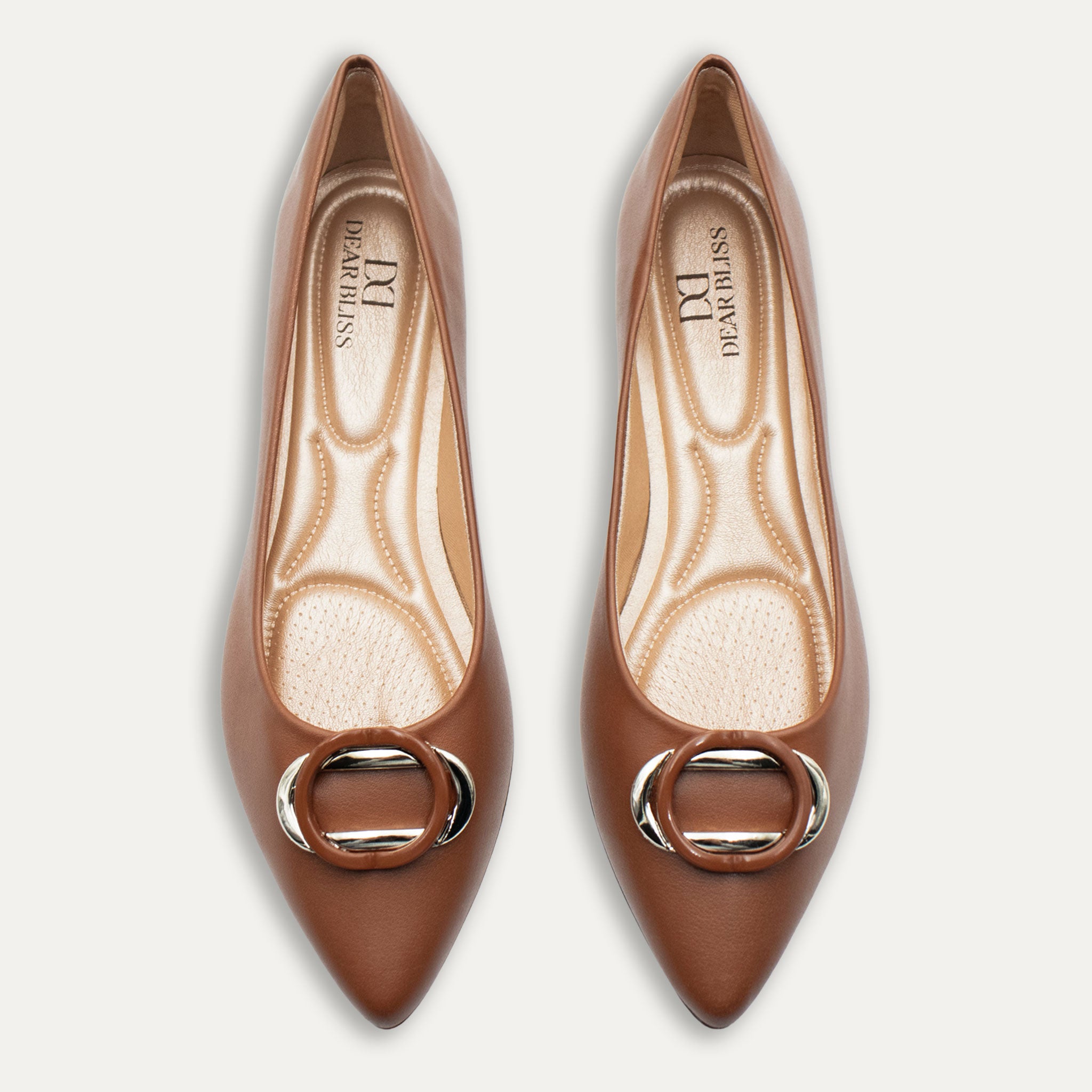 Isabella Whisky Pointed Toe Flats