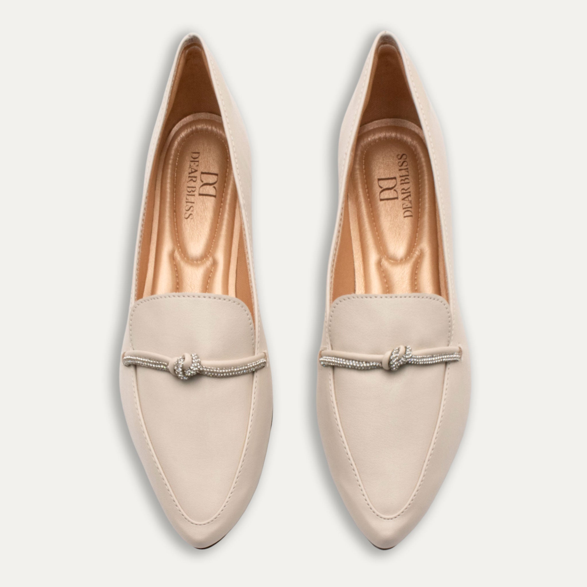 Viviana Napa Off-White Loafers