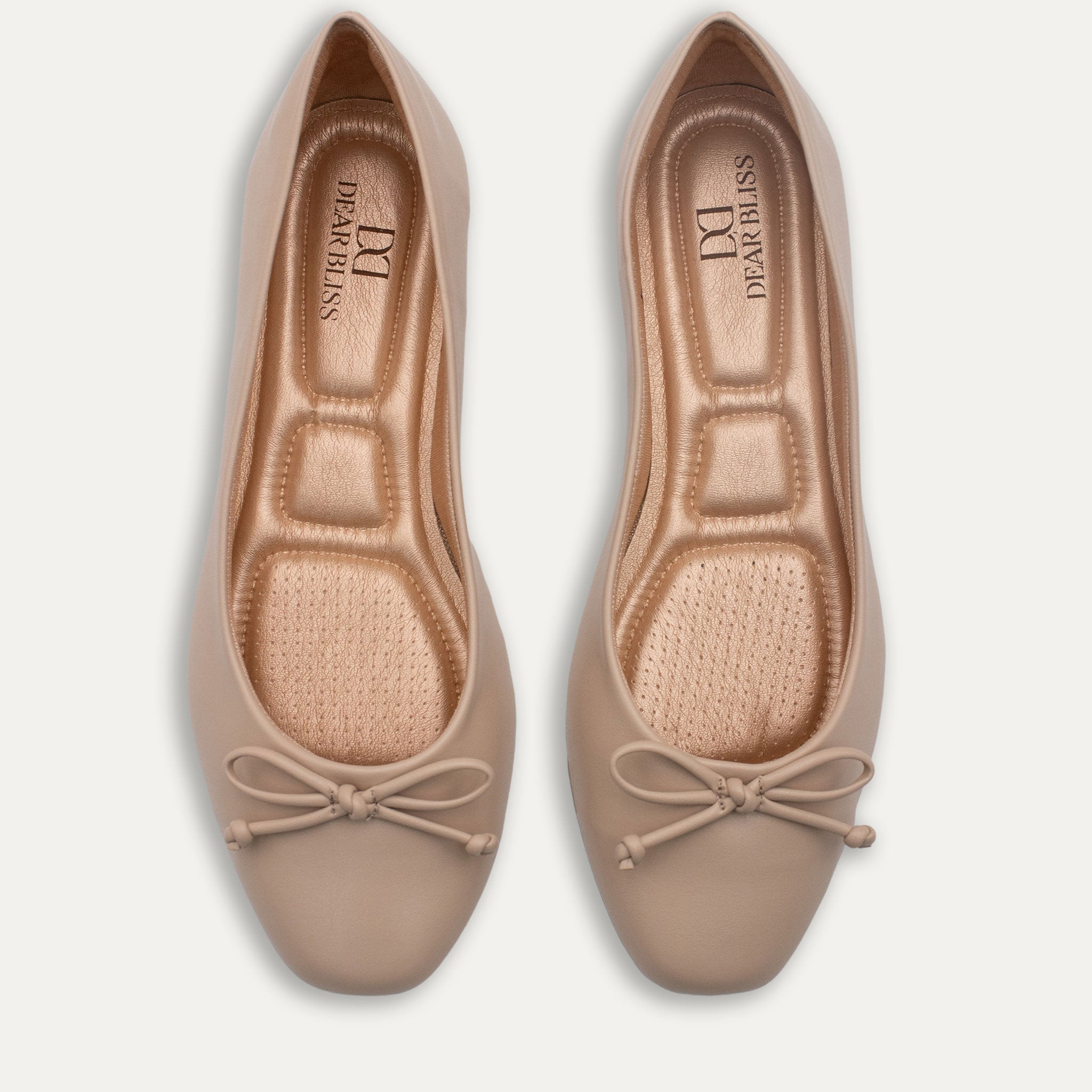 Adria Napa Bow Nude Ballet Flats