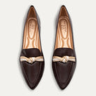 Leandra Coffee Knotted Loafers