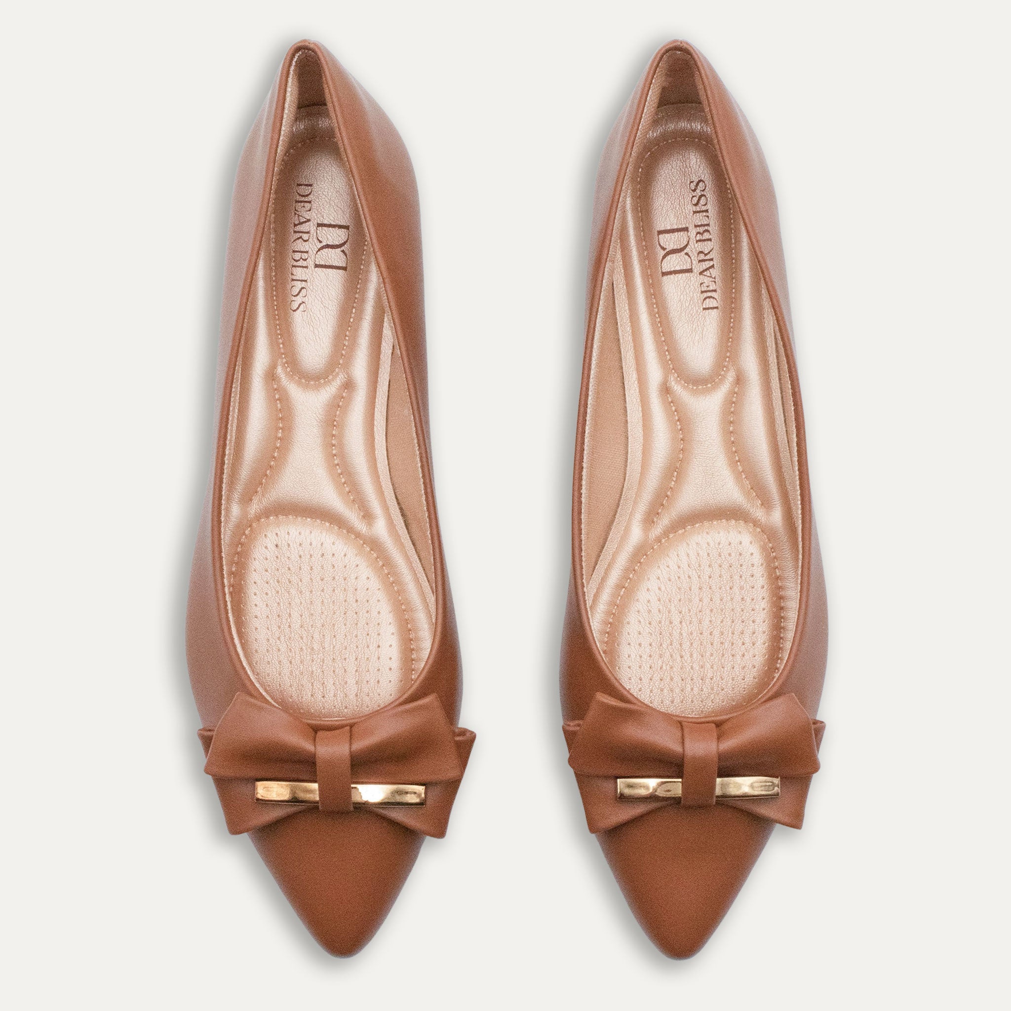 Belkis Pointed Toe Flats Whisky