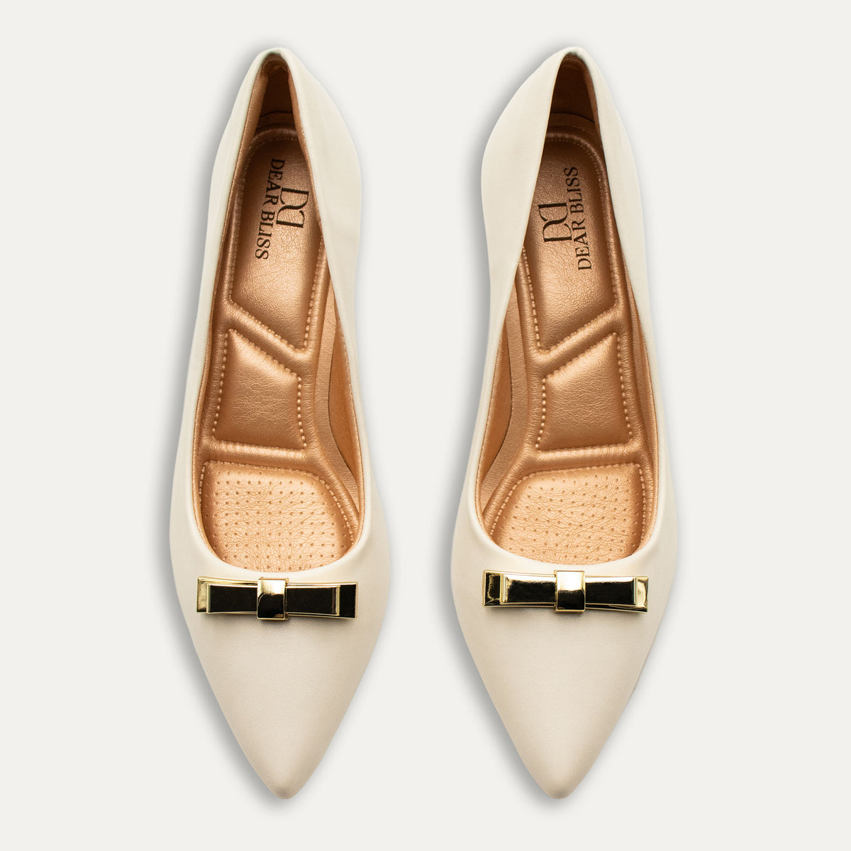 Vidalina Off-White Block Heels