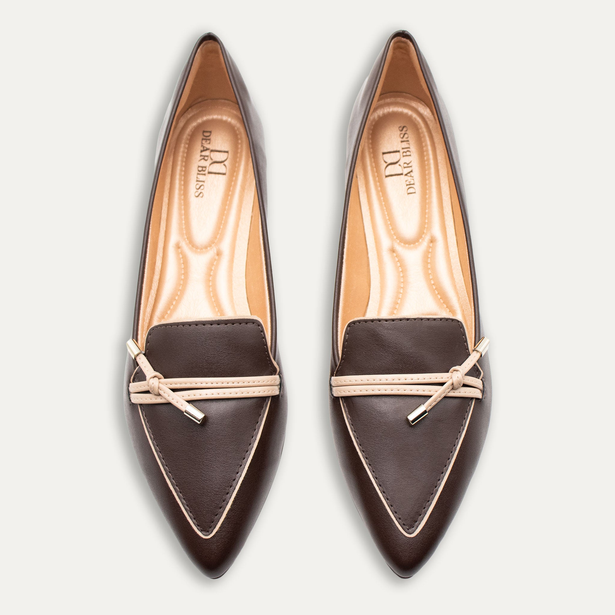 Alia Coffee Knotted Loafers