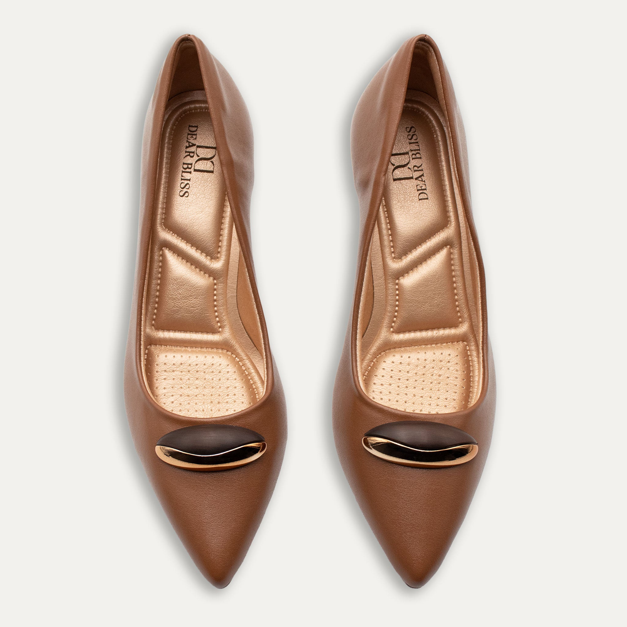 Violeta Ginger Pointed Toe Block Heels
