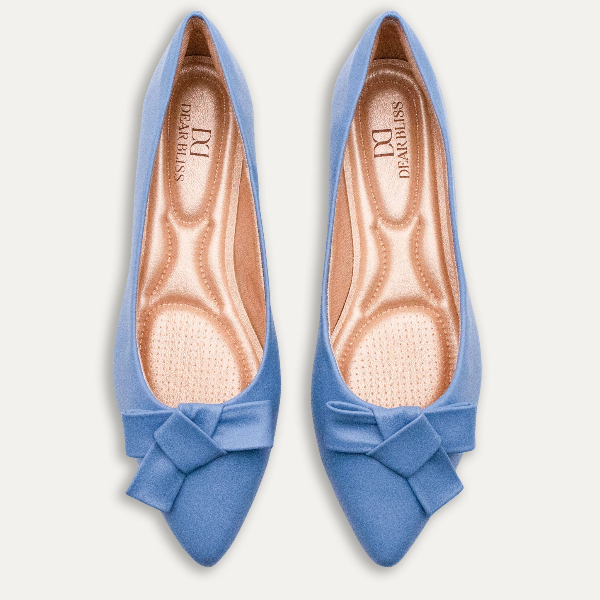 Aitana Tye Pointed Toe Flats Sky