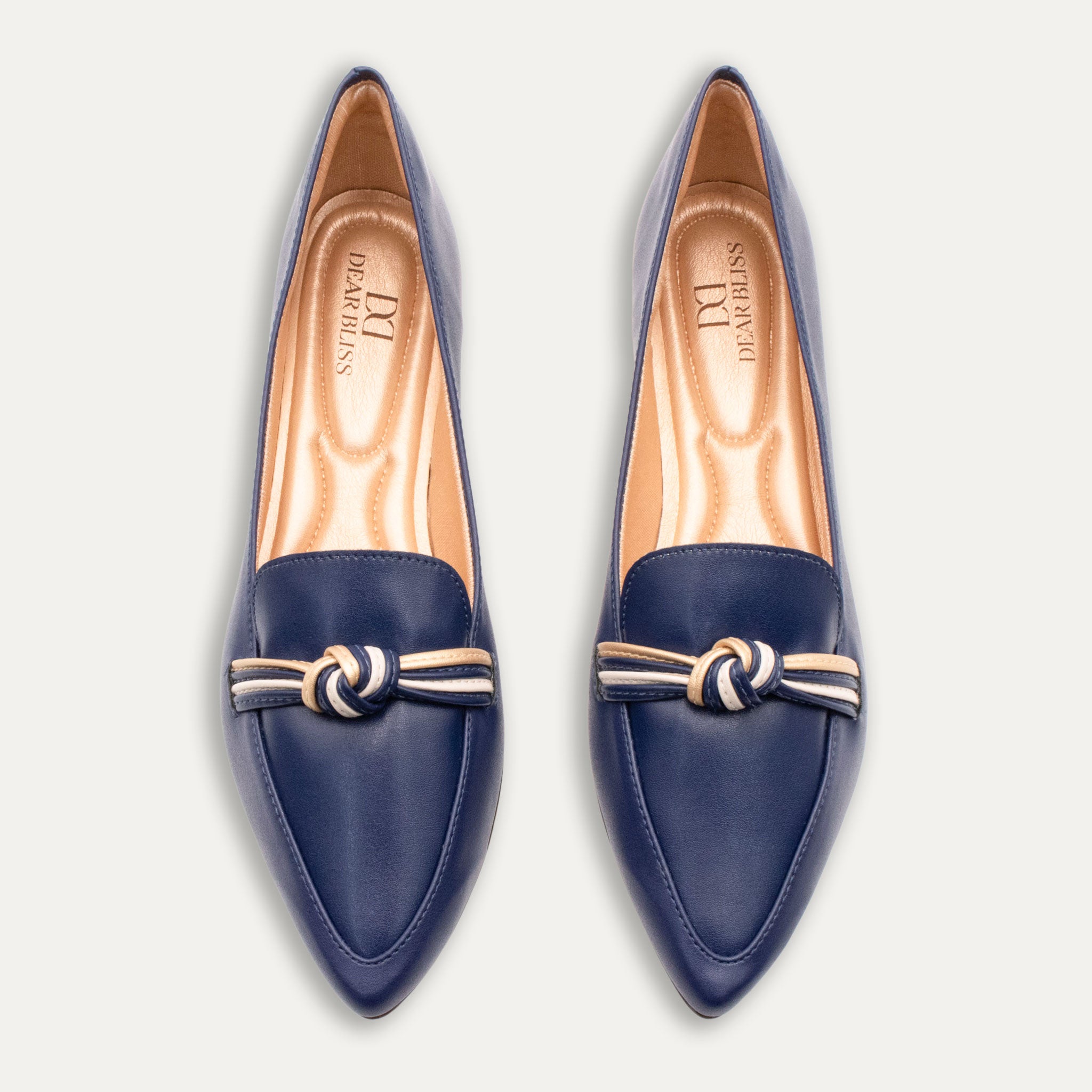 Leandra Indigo Knotted Loafers