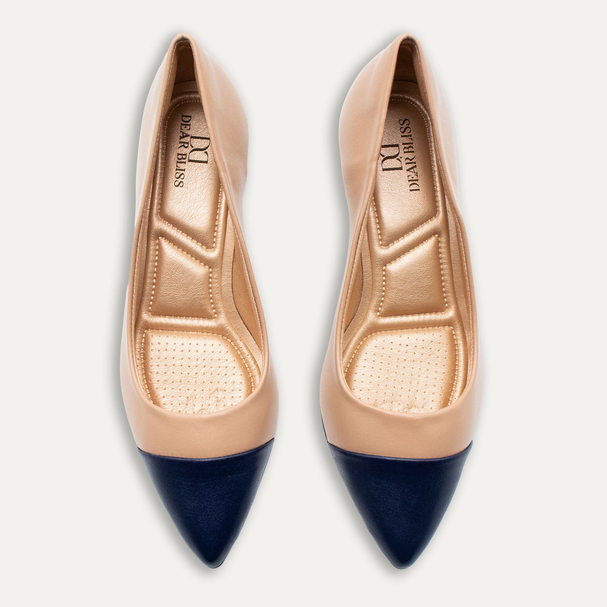 Vilma Two-Tone Antique Block Heels