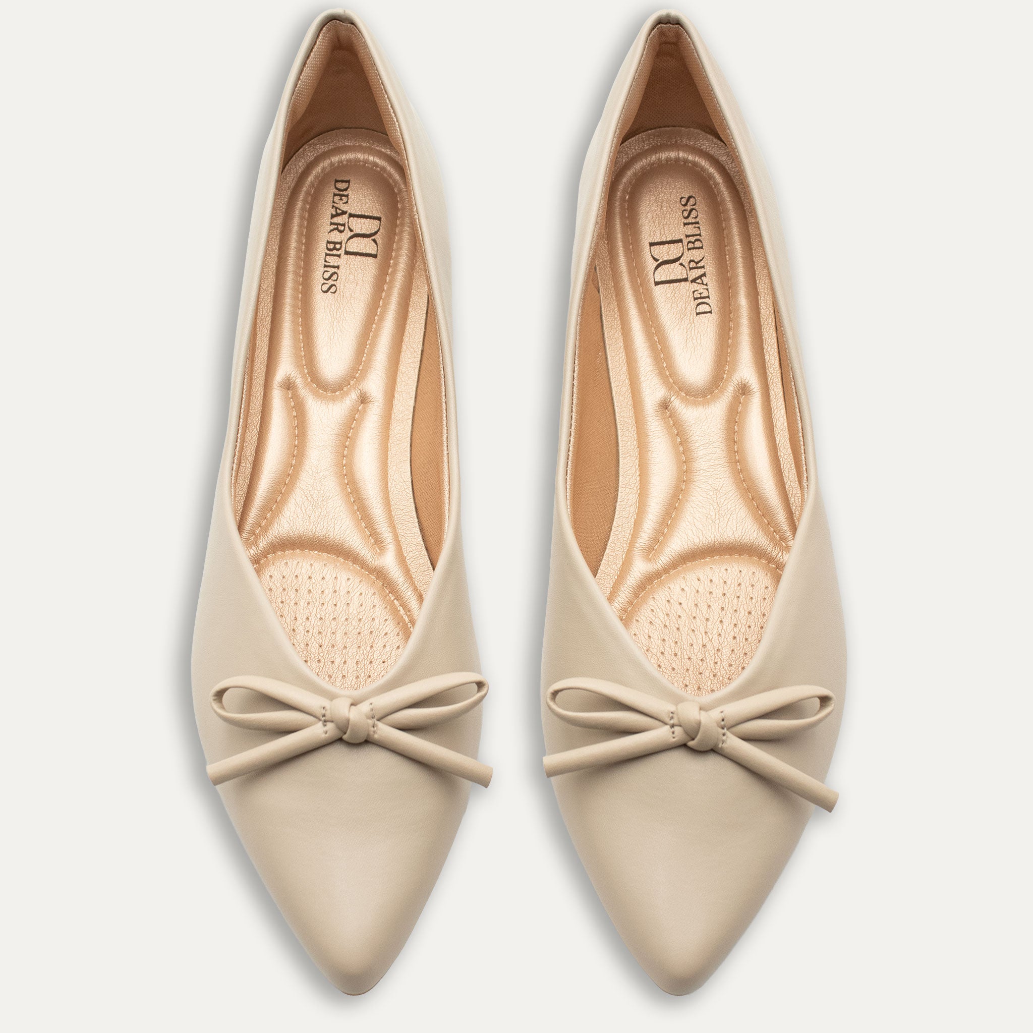 Anita Latte Pointed Toe Flats