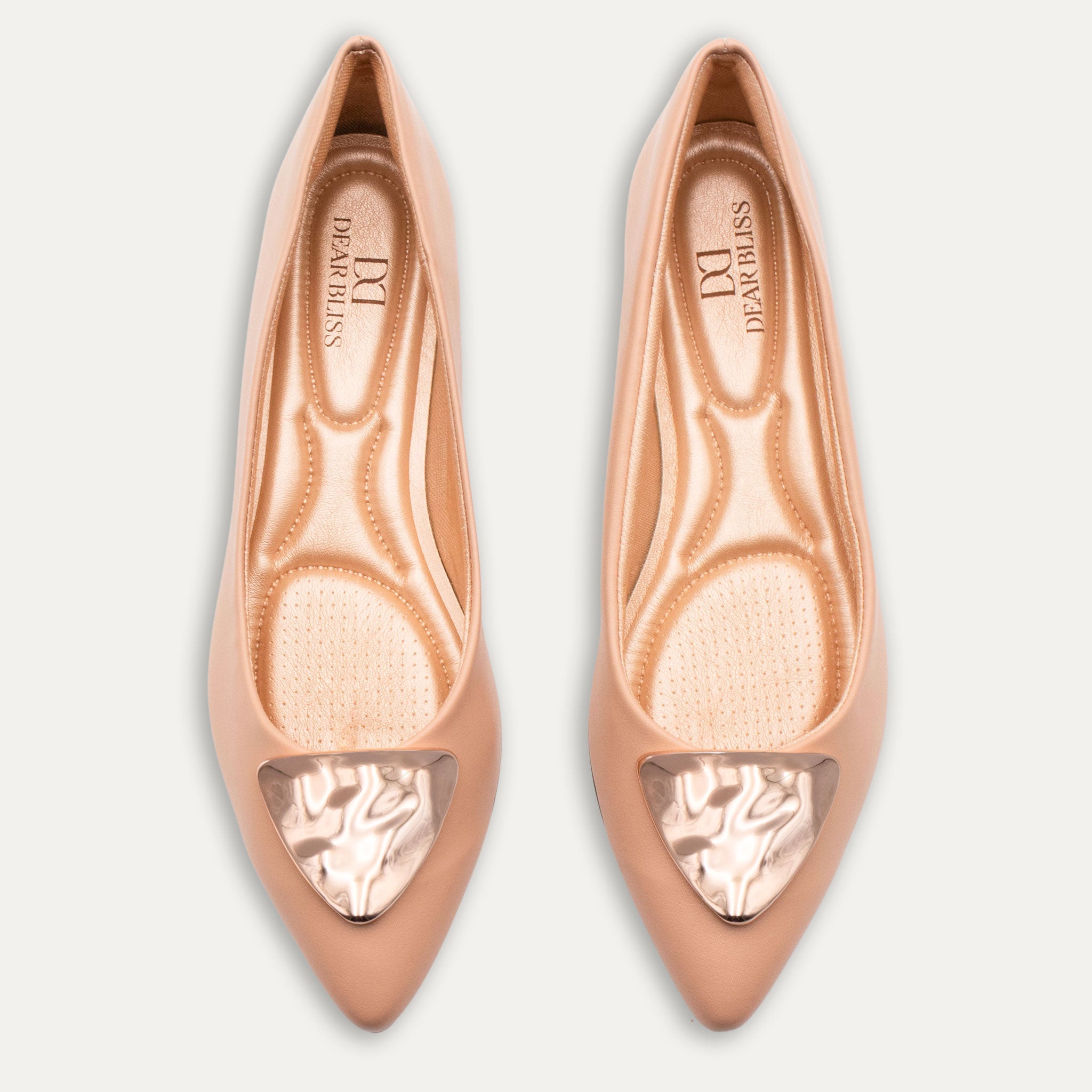 Elena Pointed Toe Flats Pele