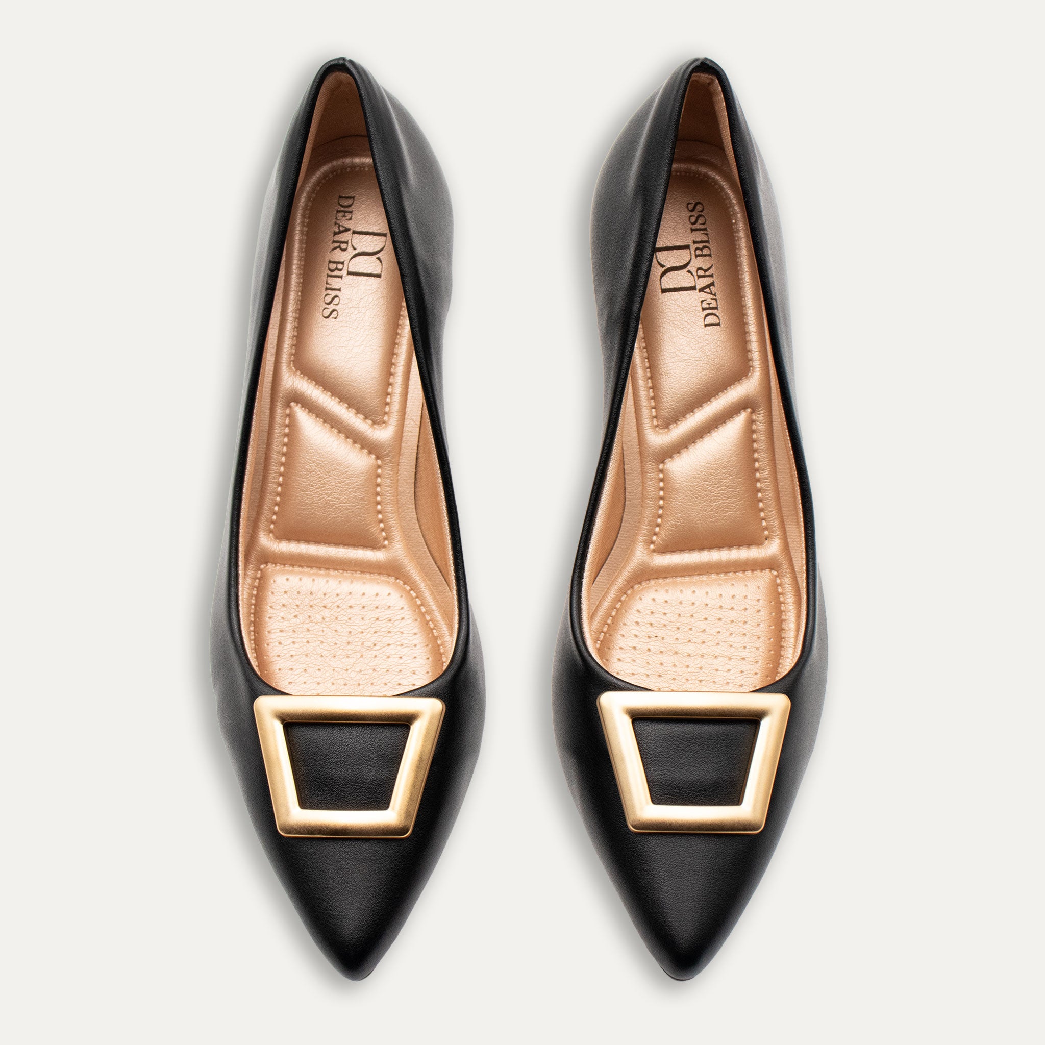 Verena Black Pointed Toe Block Heels