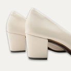 Vidalina Off-White Block Heels