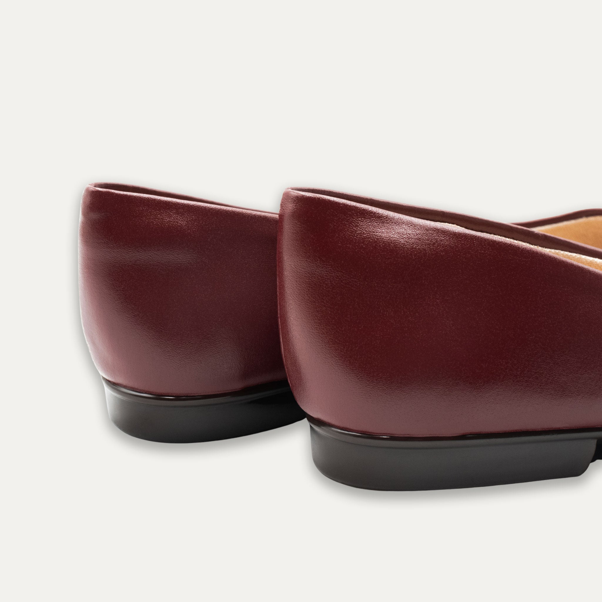 Isabella Burgundy Pointed Toe Flats