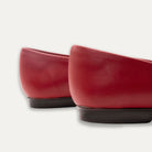 Adriana Napa Red Bow Pointed Toe Flats