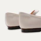 Mia Off-White Mary Jane Pointed Flats