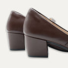 Vanina Espresso Mary Jane Block Heels