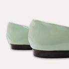 Luciana Crystal Bow Pointed Toe Flats Matcha