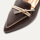 Alia Coffee Knotted Loafers