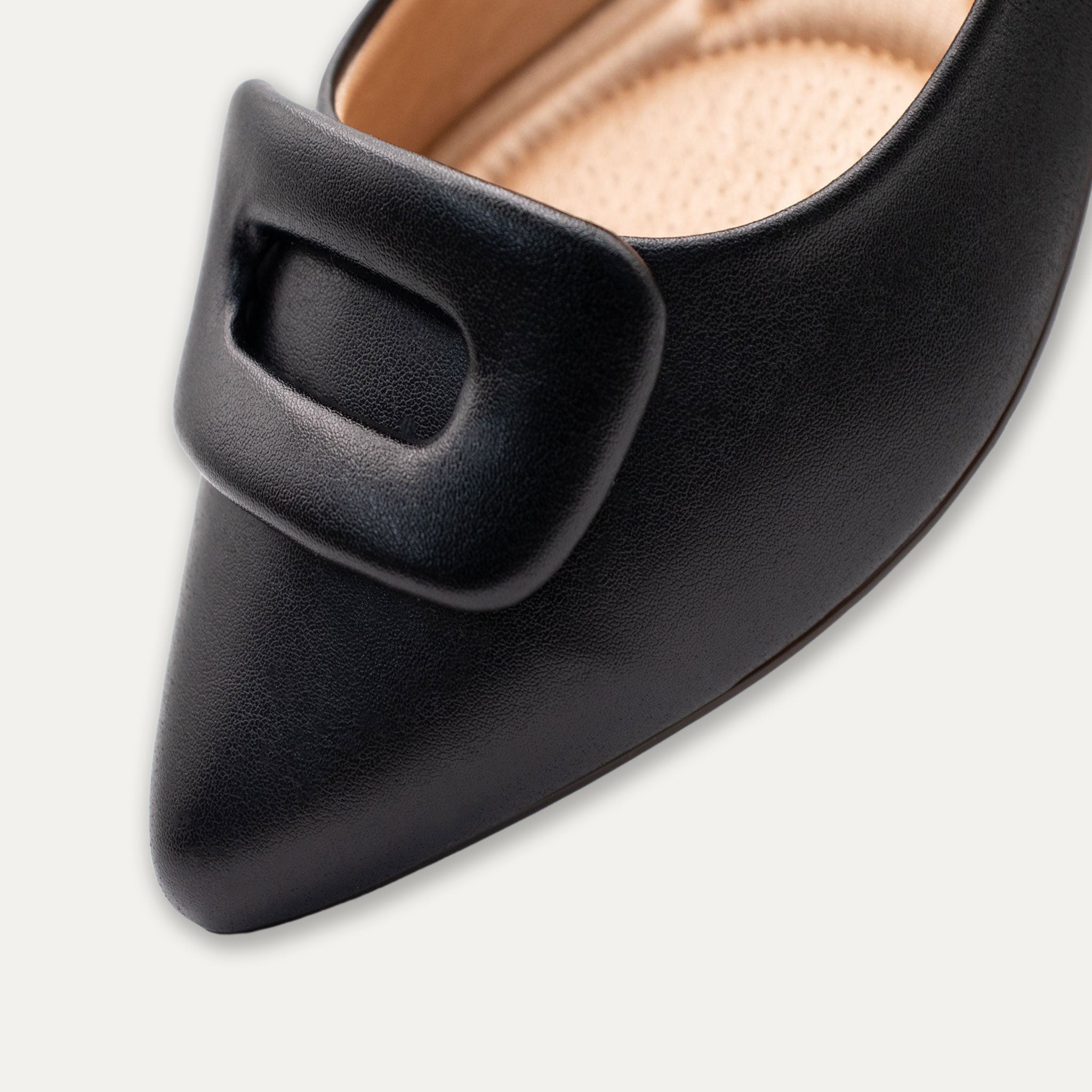 Lia Black Pointed Toe Flats