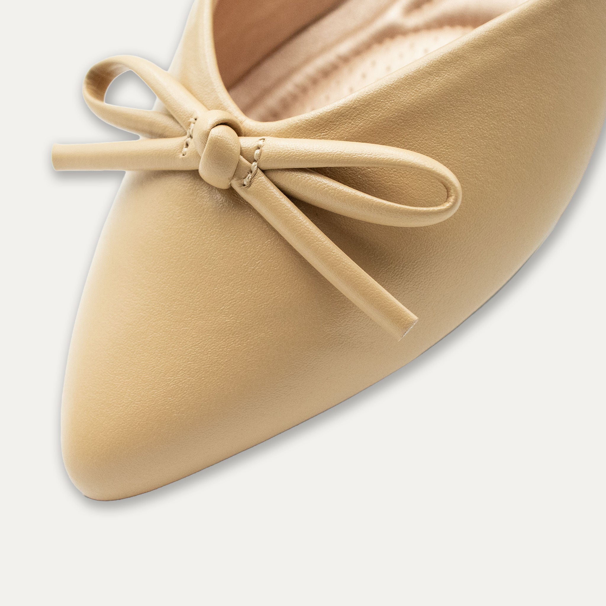 Anita Caramel Pointed Toe Flats