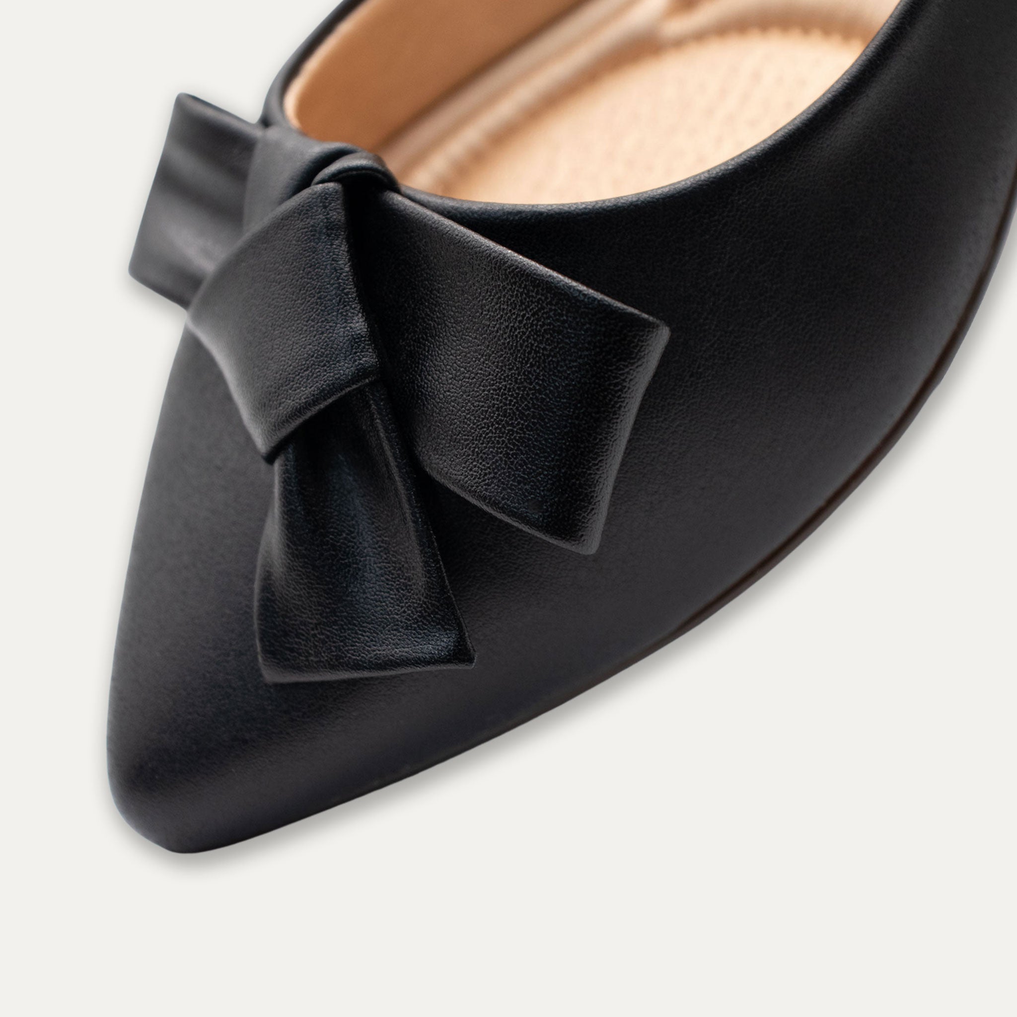 Aitana Tye Black Pointed Toe Flats