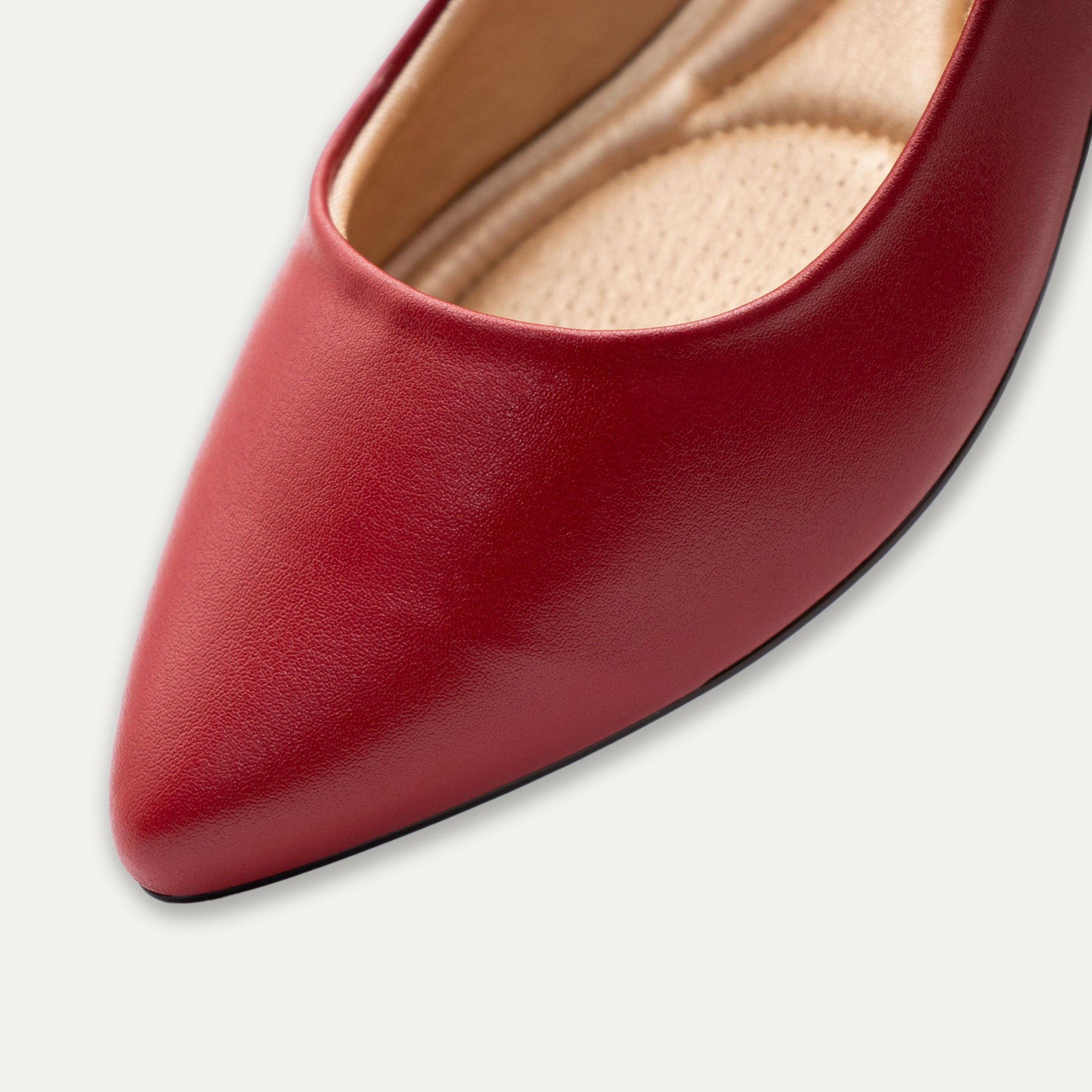 Mia Red Mary Jane Pointed Flats