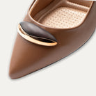 Violeta Ginger Pointed Toe Block Heels