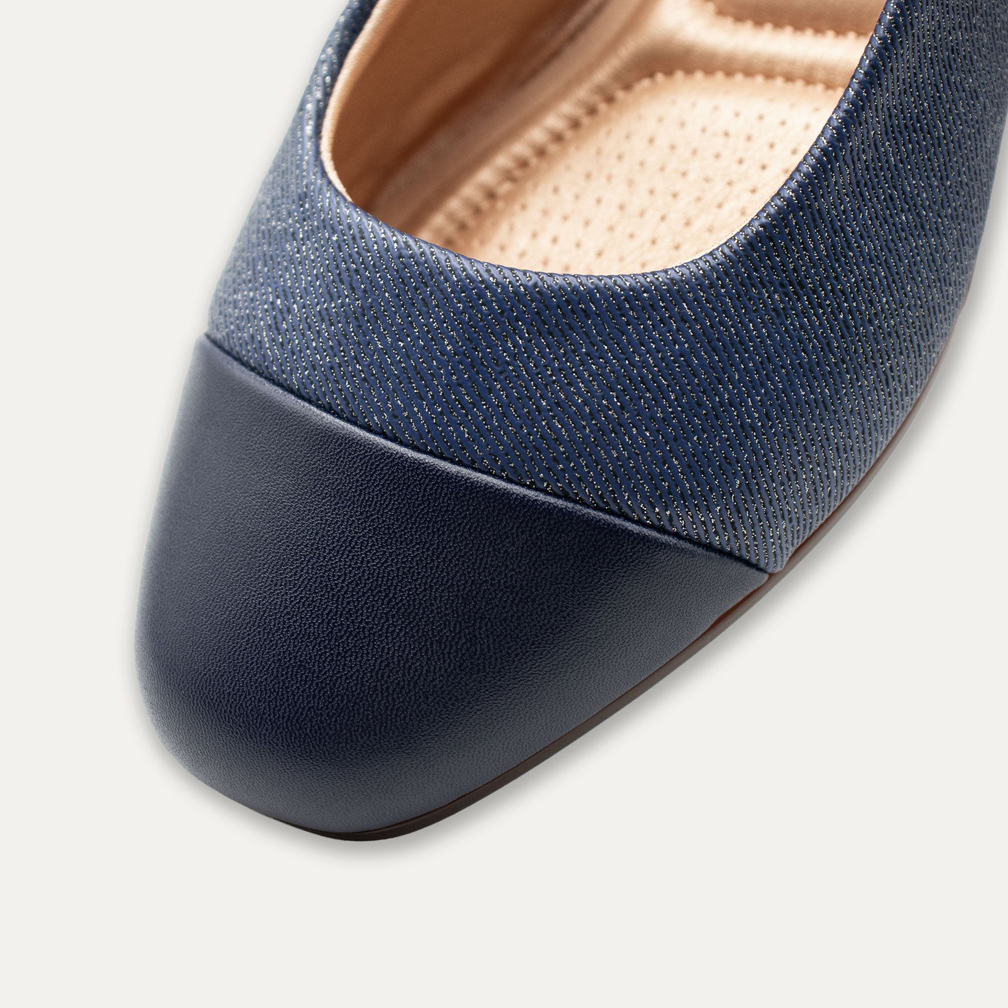 Mila Jeans Azul Mary Jane Ballet Flats