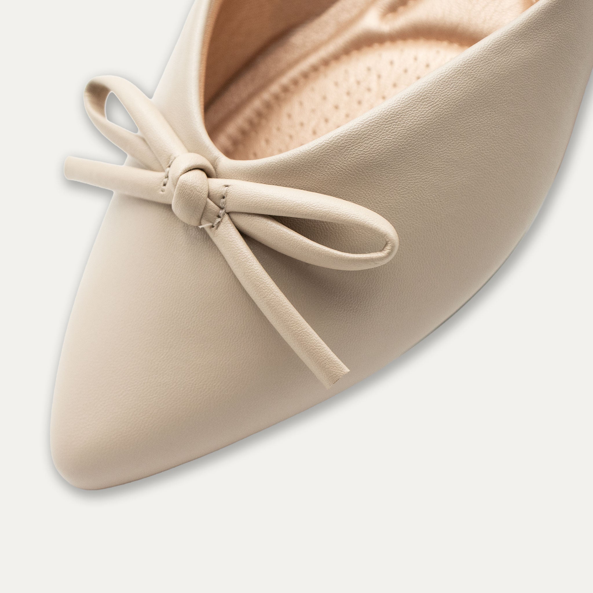 Anita Latte Pointed Toe Flats