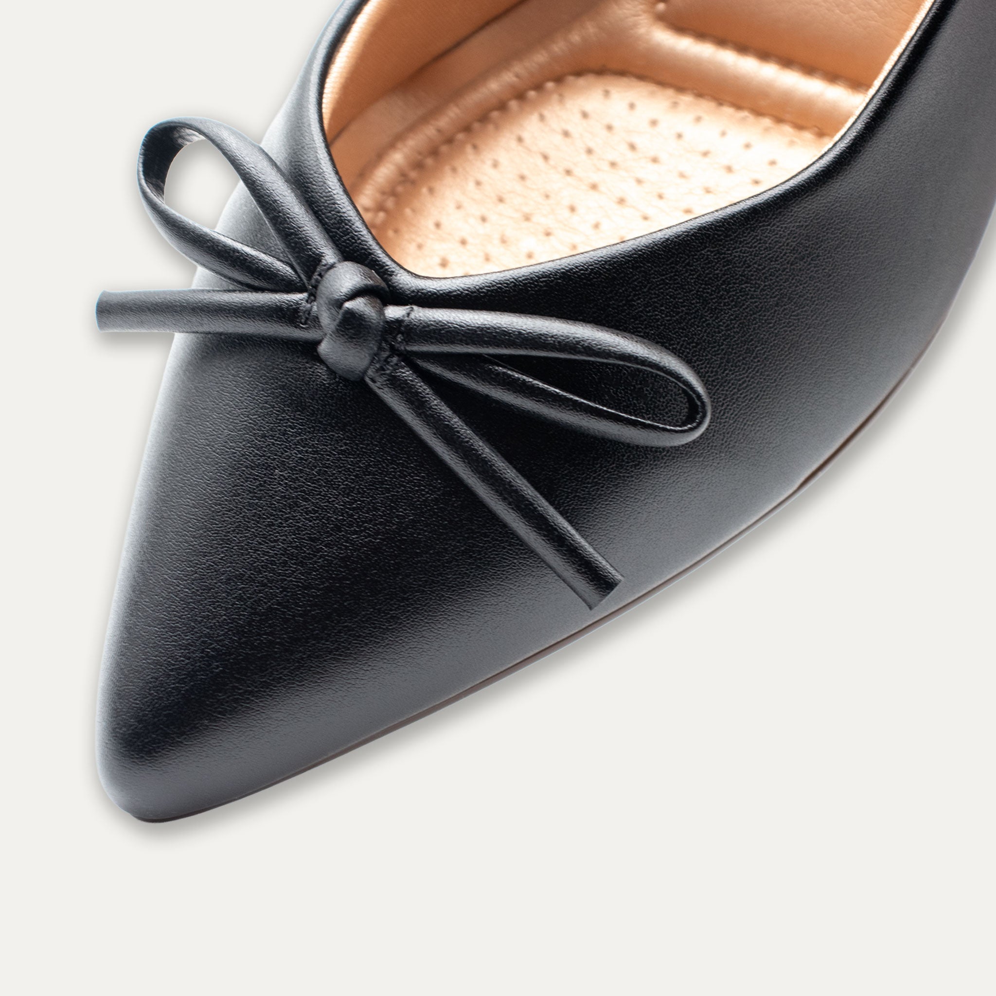 Valera Black Pointed Toe Block Heels