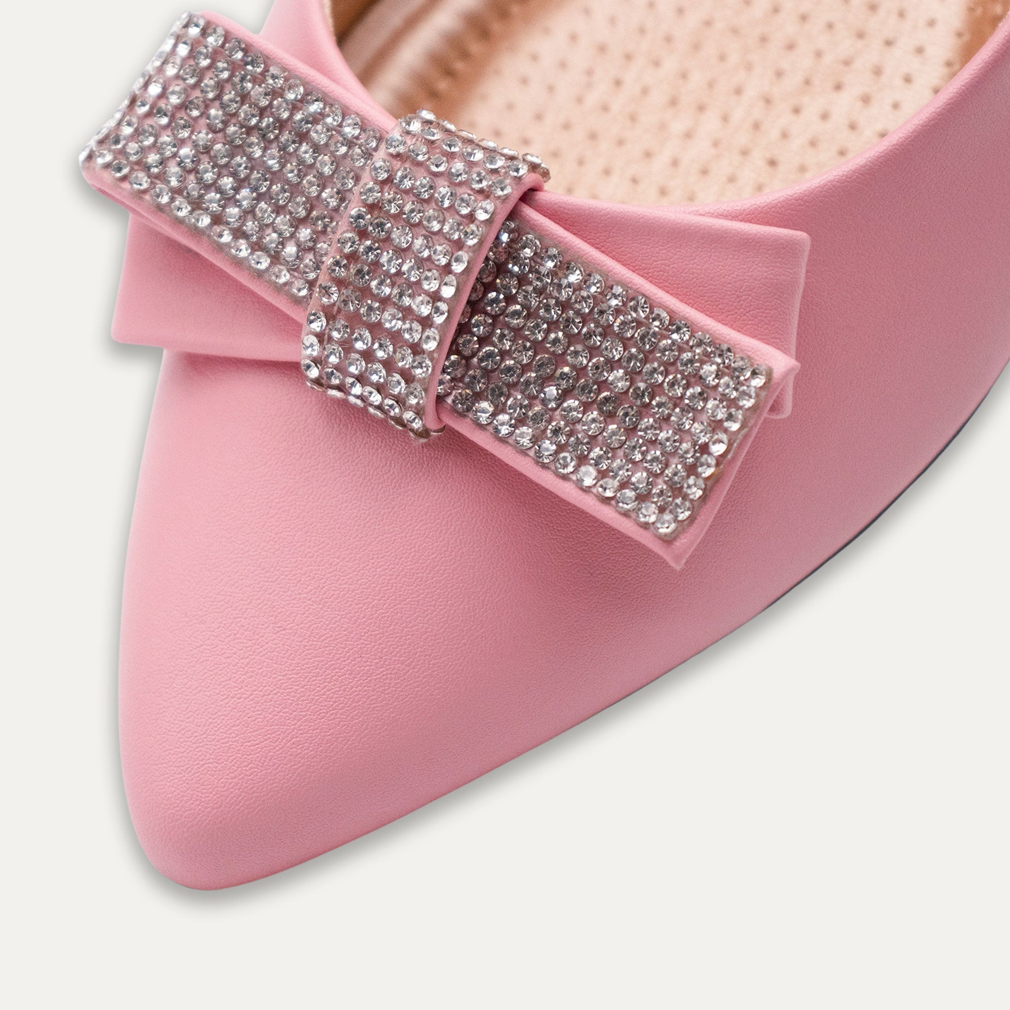 Mariana Crystal Ribbon Pointed Toe Flats Sweet