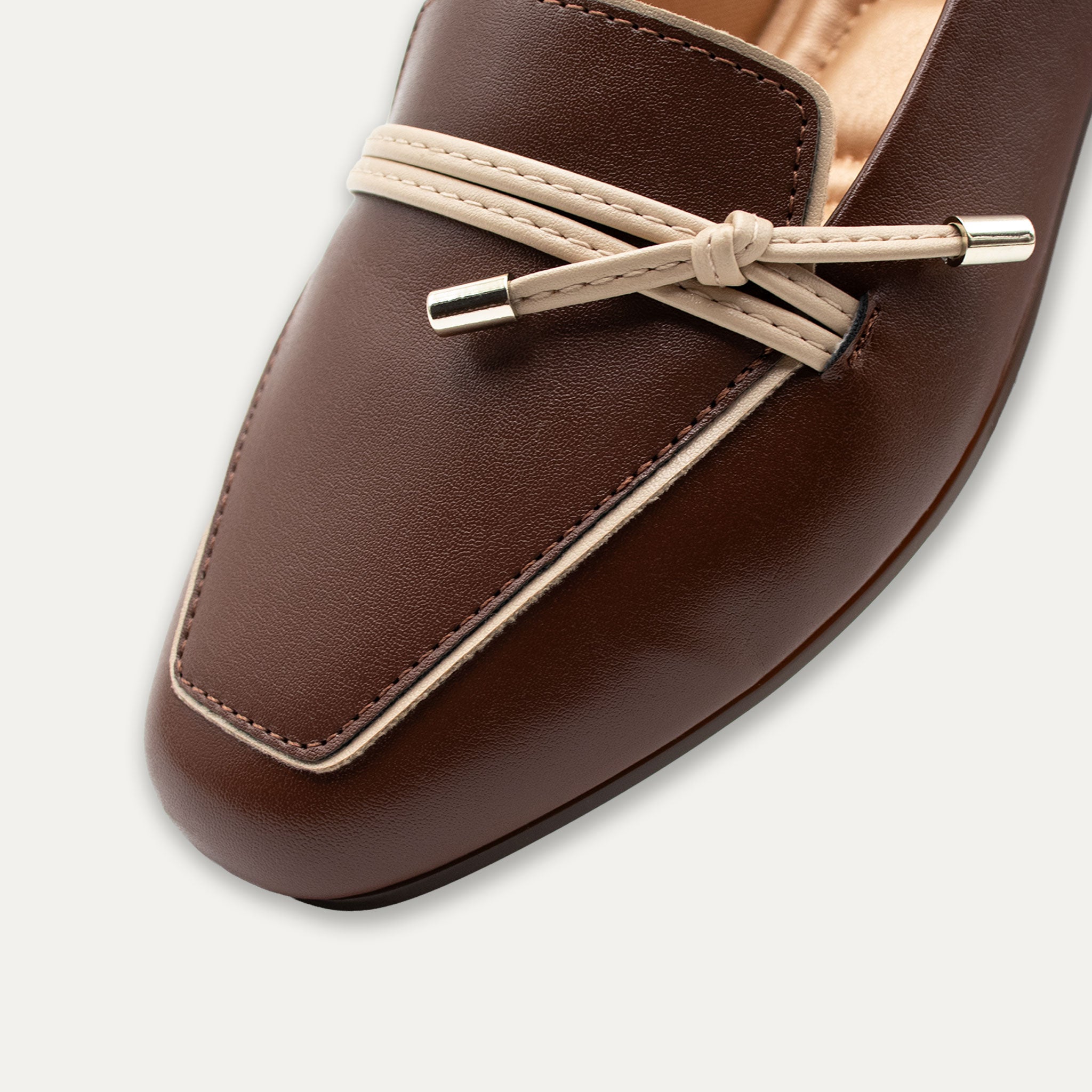 Amalia Espresso Knotted Loafers